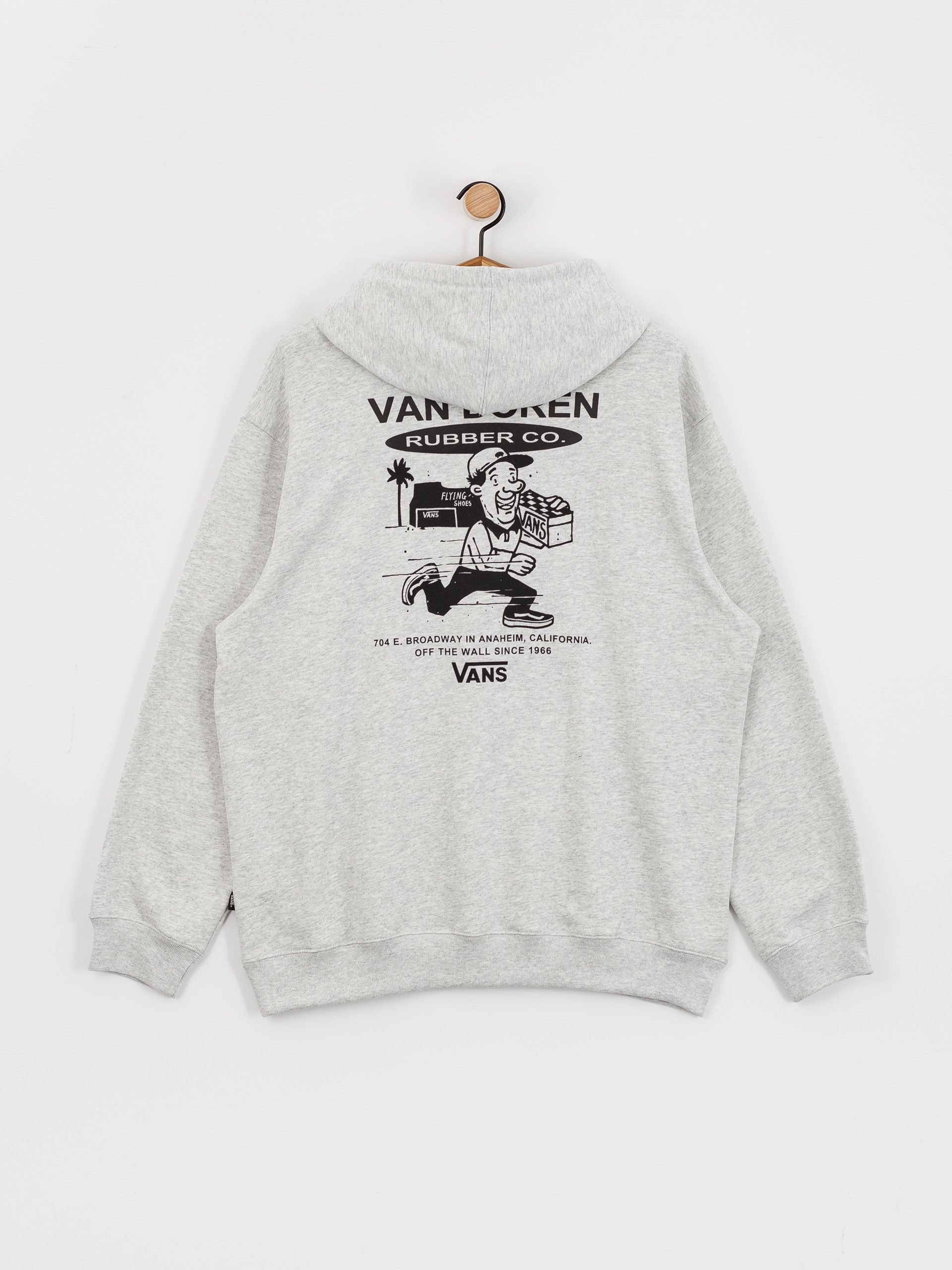 Bluza z kapturem Vans Fun Gfx Loose HD (light grey heather)