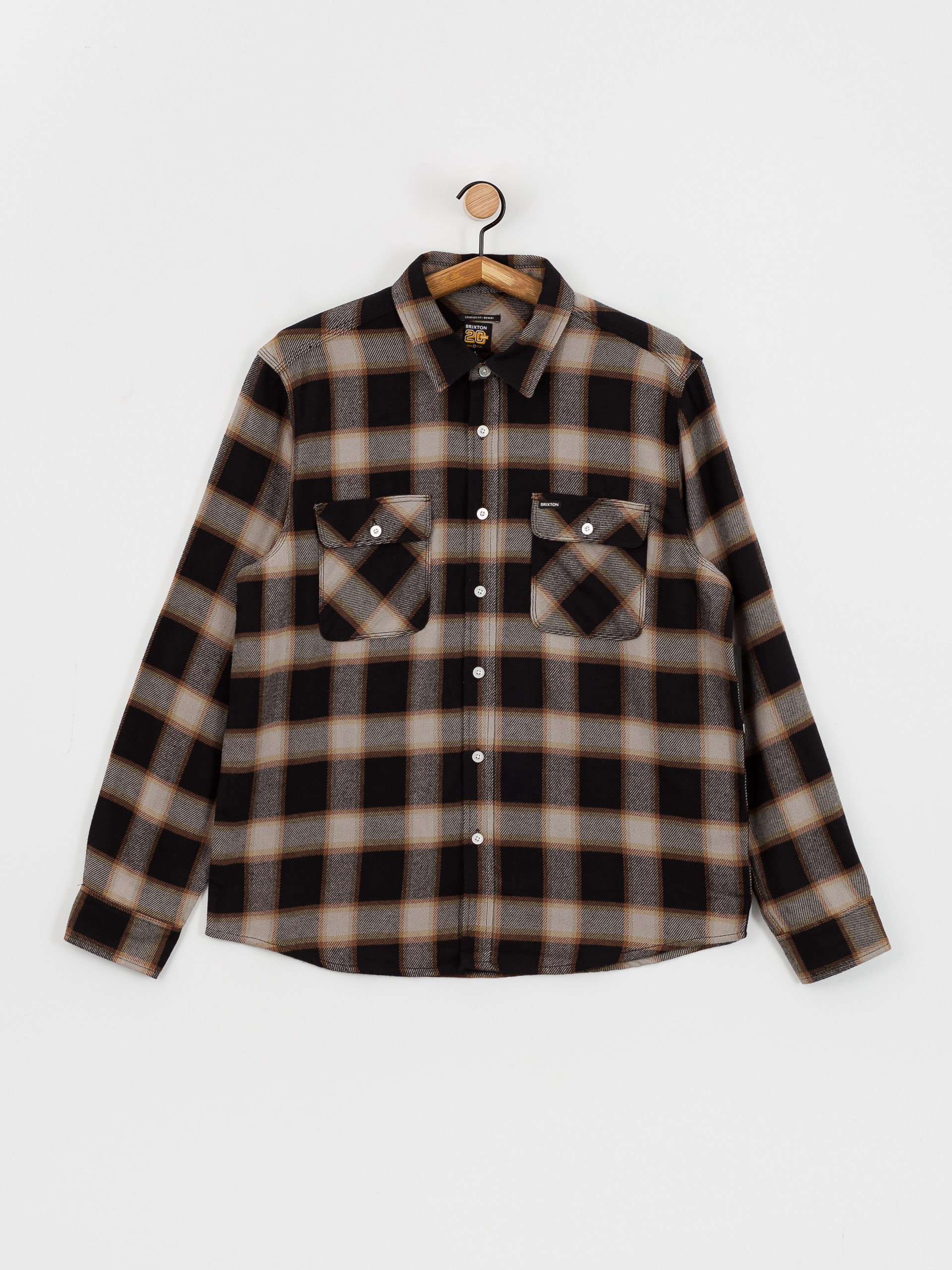 Koszula Brixton 20Th Anniv Bowery Flannel (black/cream)