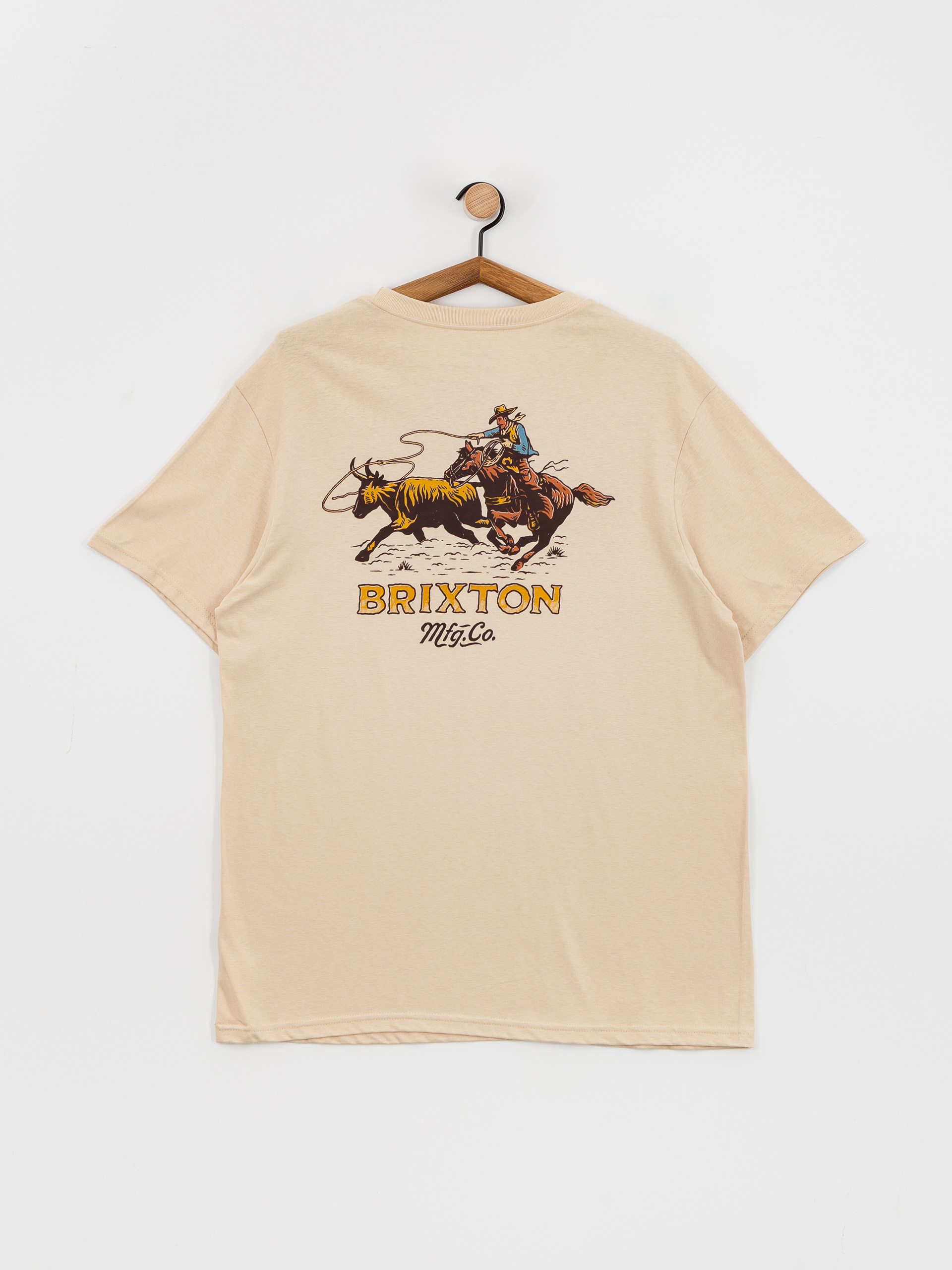 T-shirt Brixton Wrangling Stt (cream)