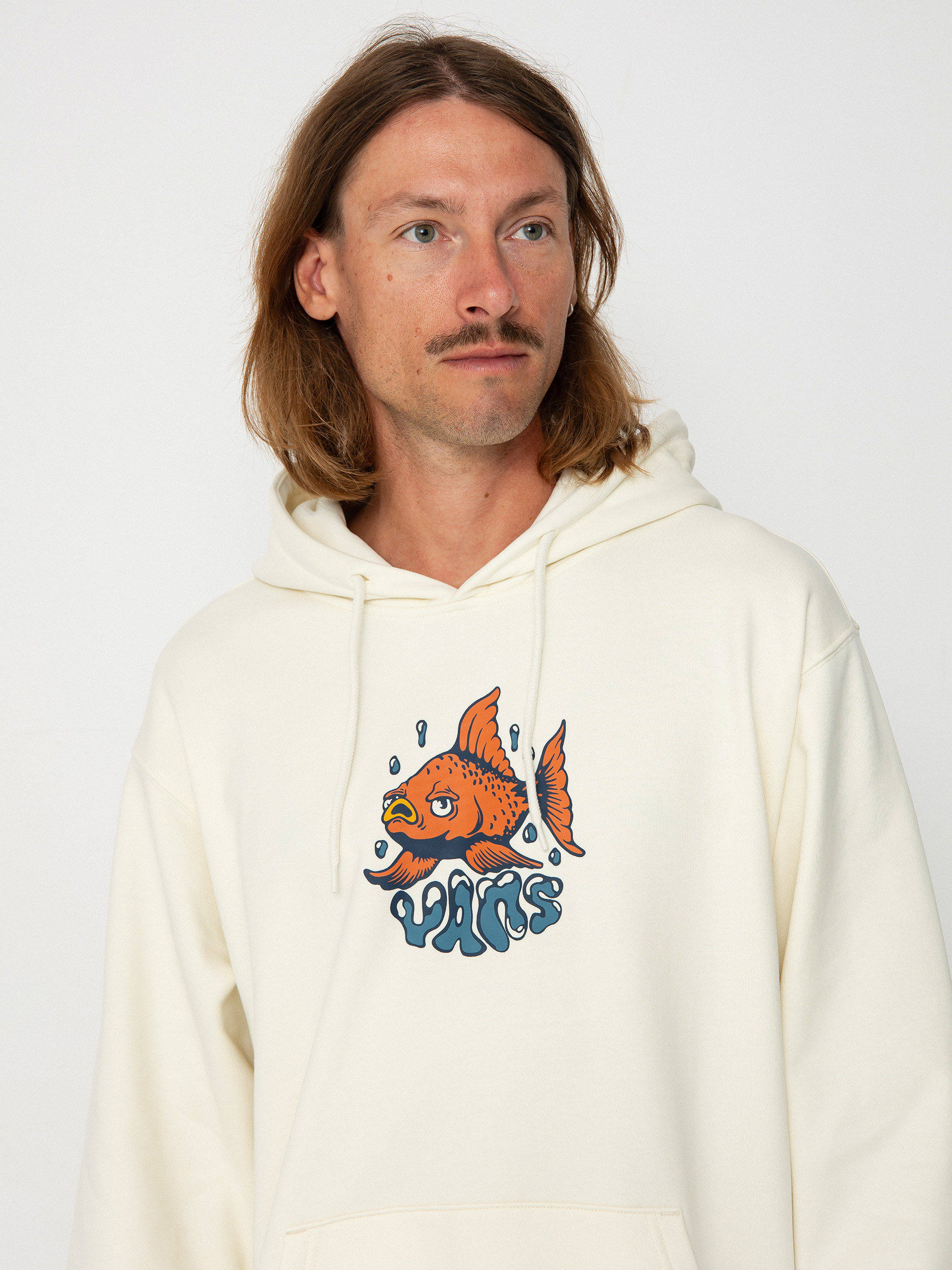 Bluza z kapturem Vans Fish Loose HD (marshmallow)
