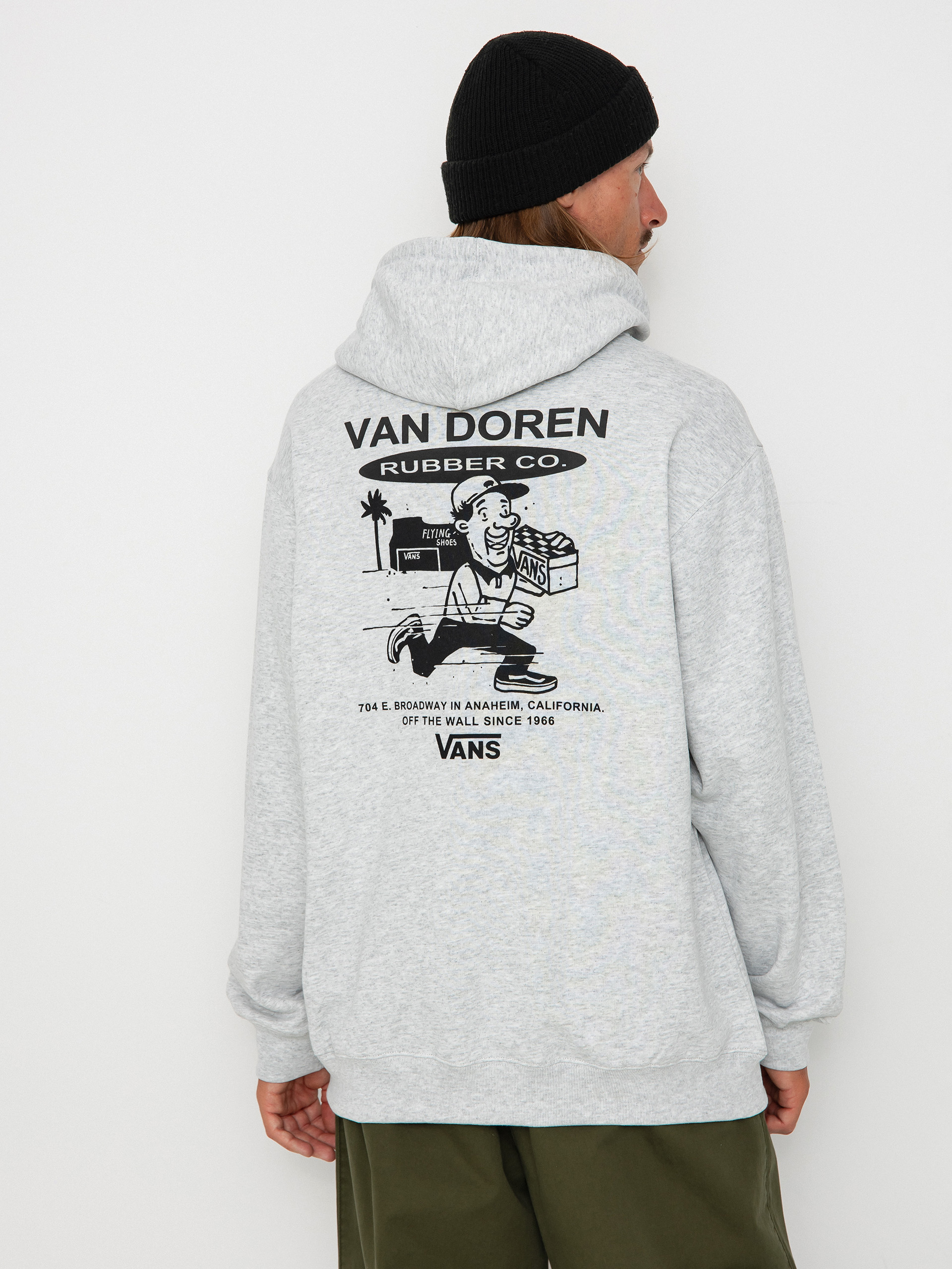 Bluza z kapturem Vans Fun Gfx Loose HD (light grey heather)