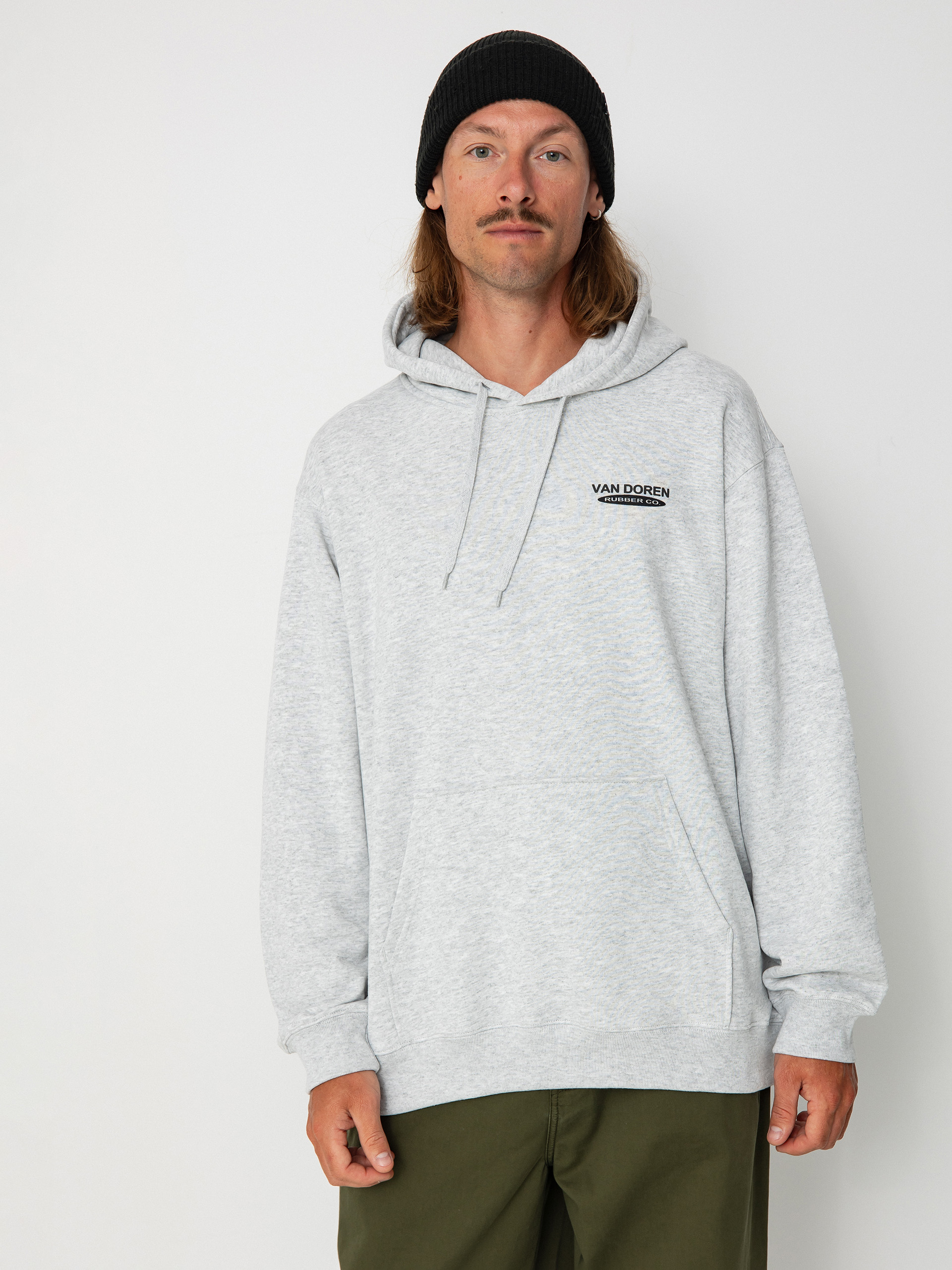 Bluza z kapturem Vans Fun Gfx Loose HD (light grey heather)
