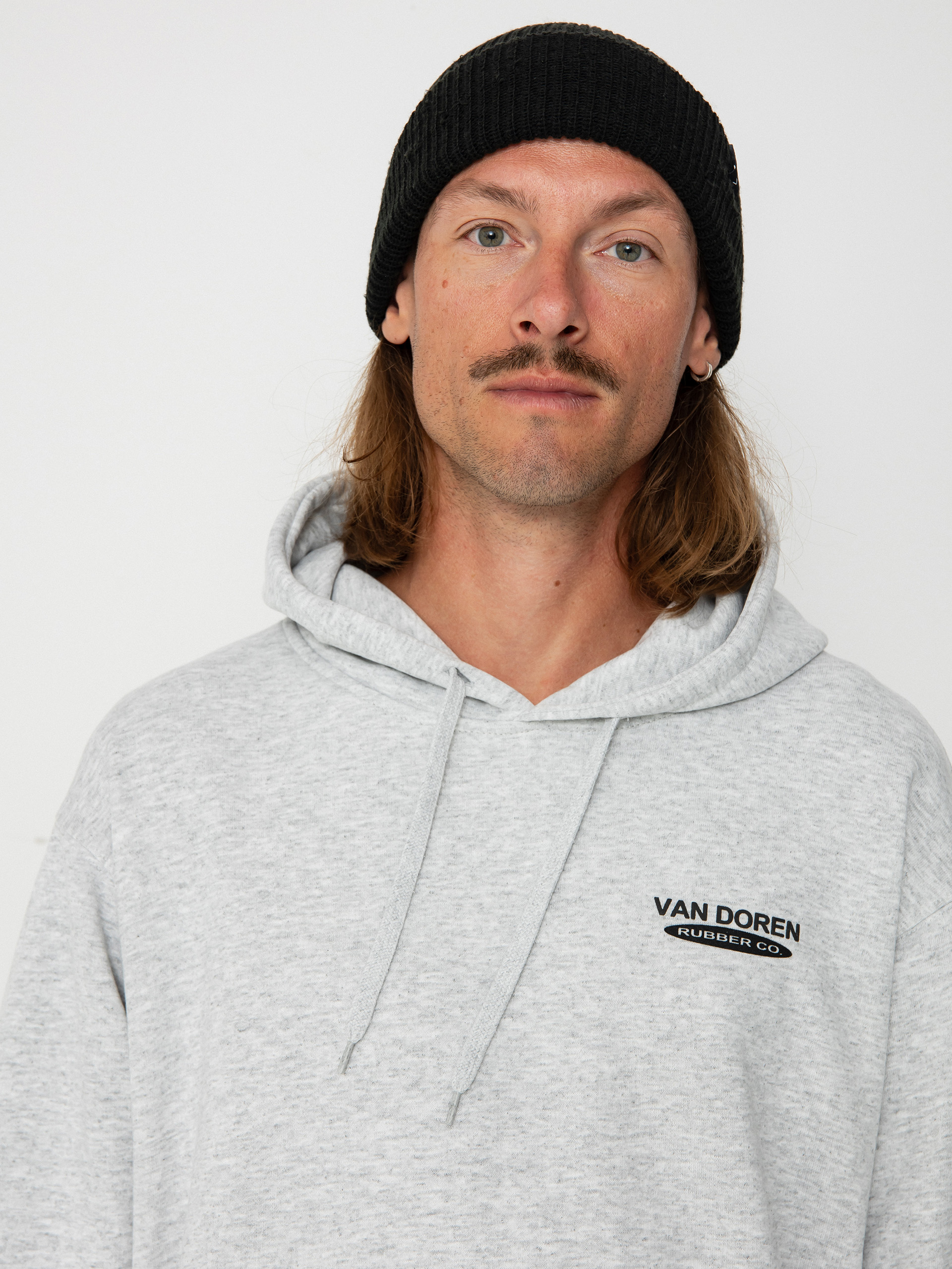 Bluza z kapturem Vans Fun Gfx Loose HD (light grey heather)