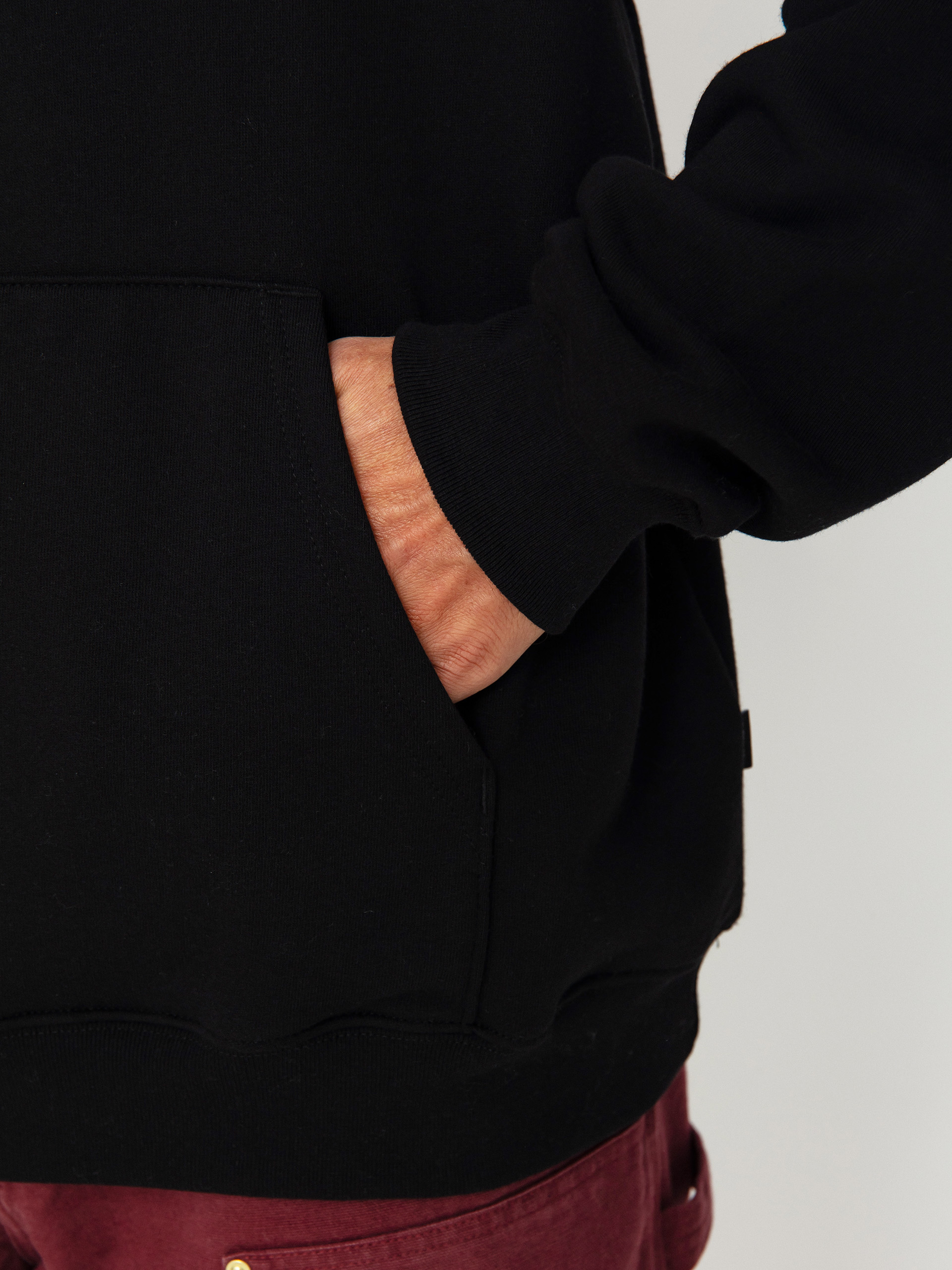 Bluza z kapturem Vans OG Open Mouth Loose HD (black)