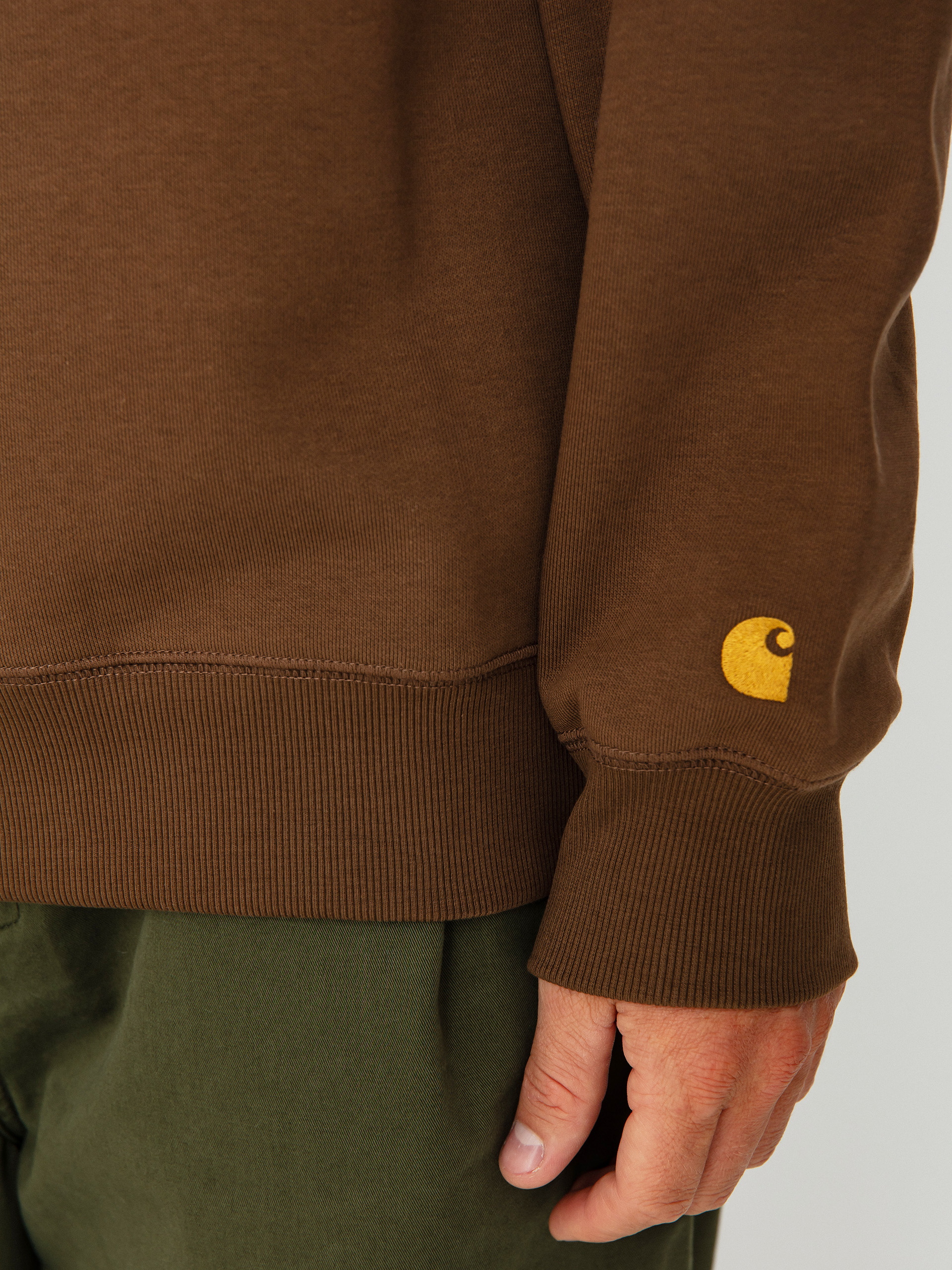 Bluza Carhartt WIP Chase (chocolate/gold)