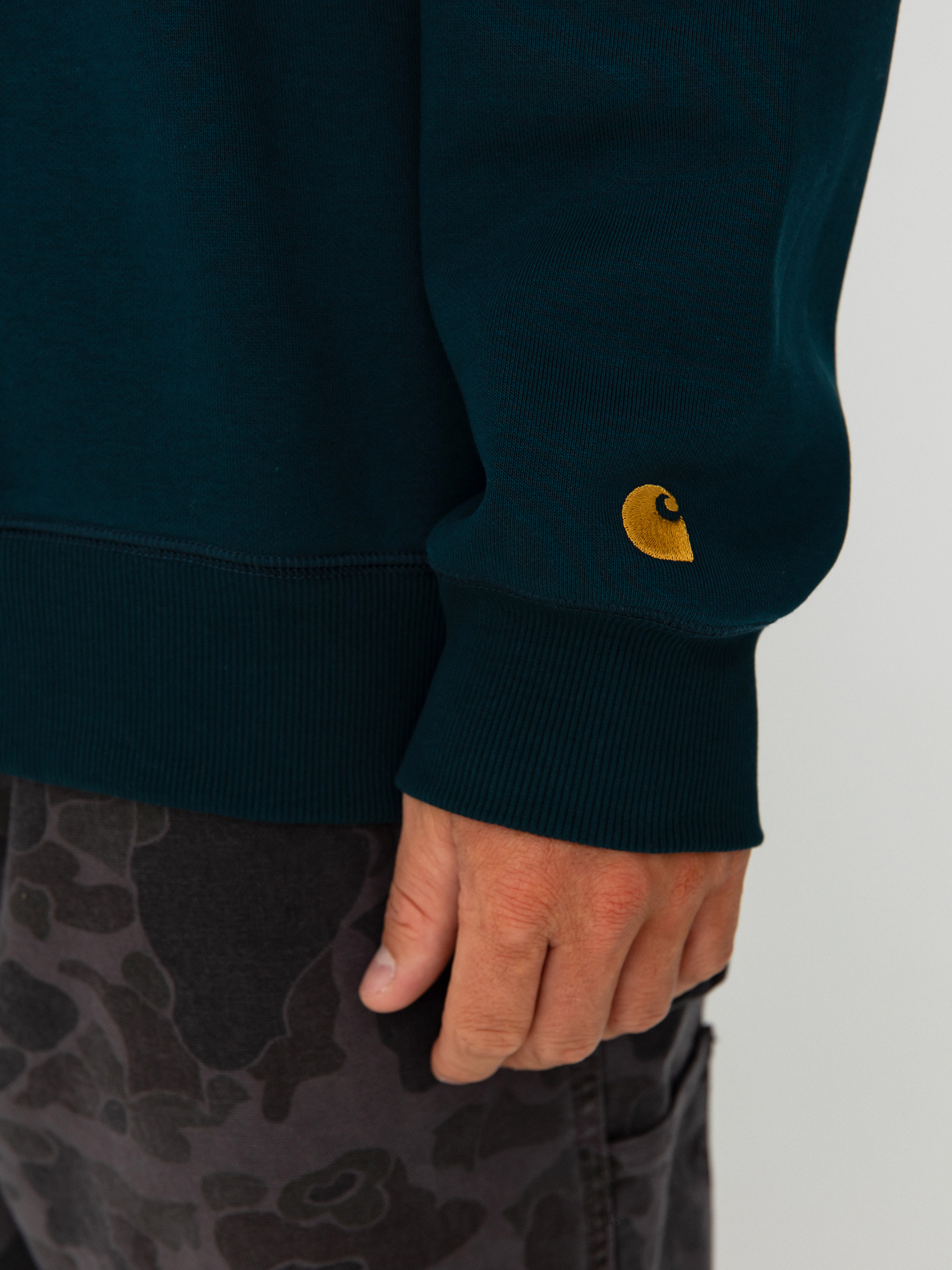 Bluza Carhartt WIP Chase (duck blue/gold)