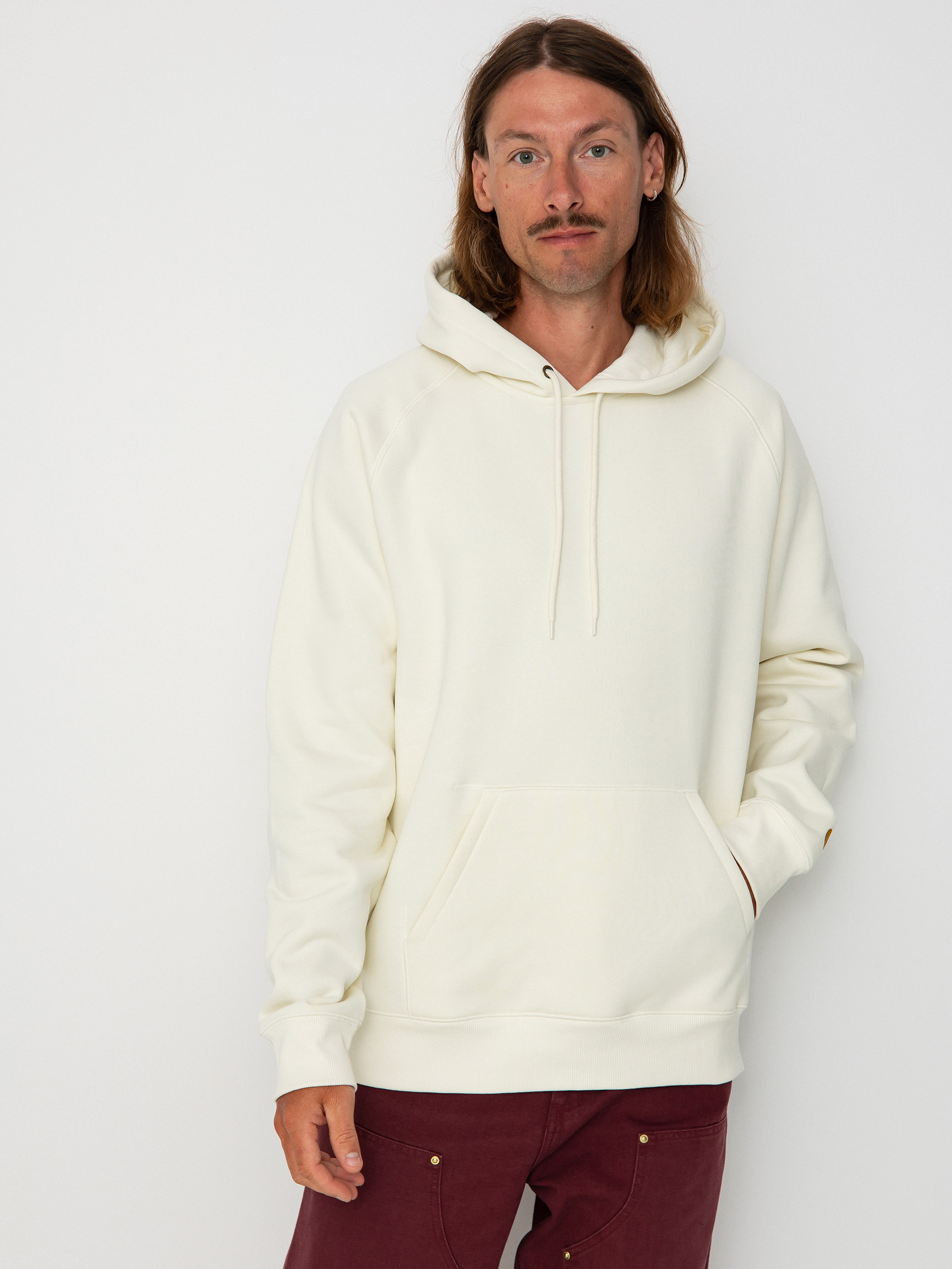 Bluza z kapturem Carhartt WIP Chase HD (wax/gold)