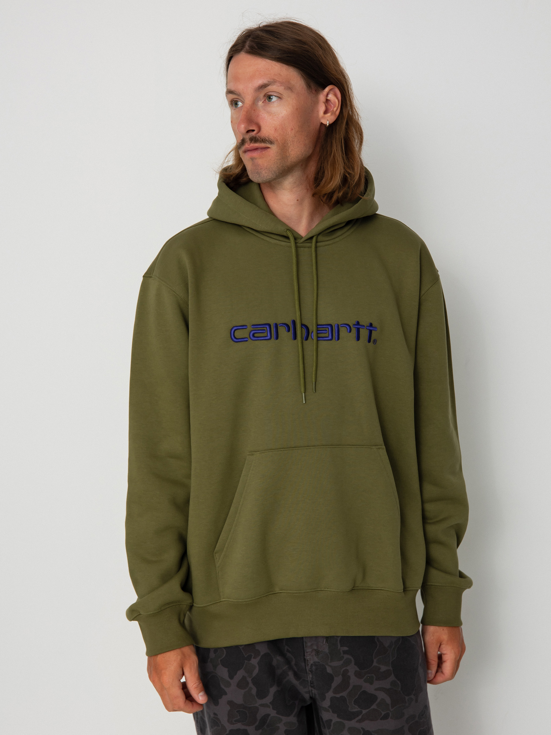 Bluza z kapturem Carhartt WIP Carhartt HD (capulet/aura)