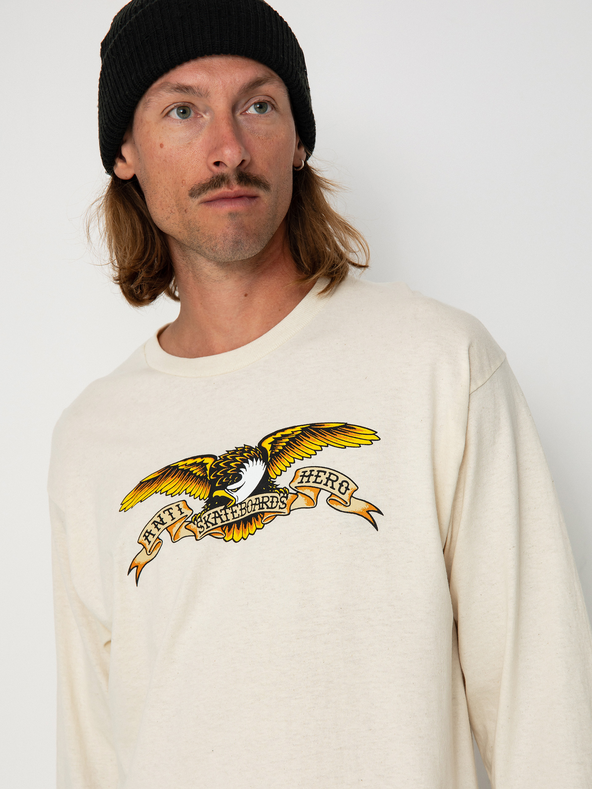 Longsleeve Antihero Eagle (natural)