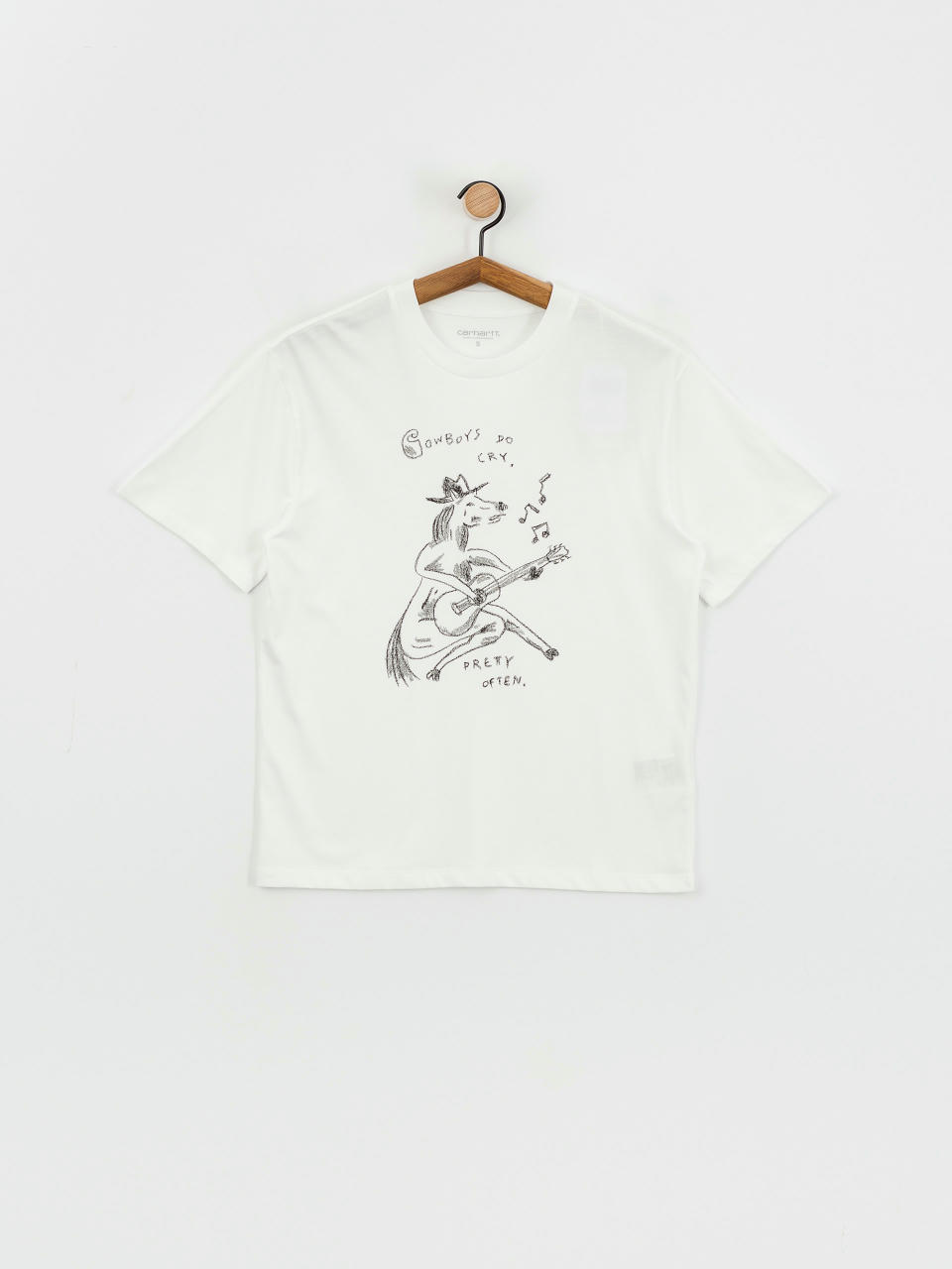 T-shirt Carhartt WIP Pepe Sad Cowboy Wmn (white/black)