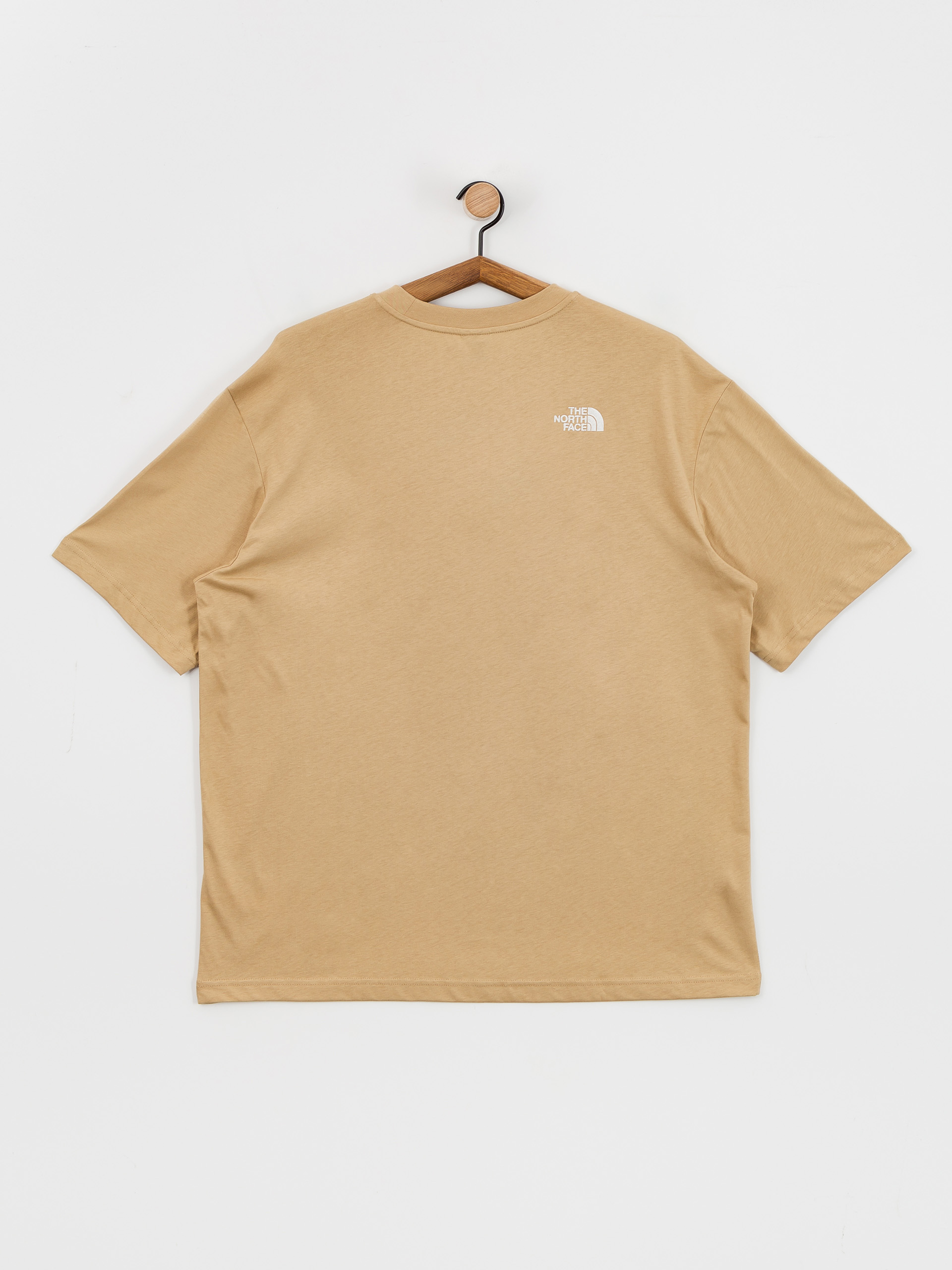 T-shirt The North Face Essential Oversize - beżowy (khaki stone)