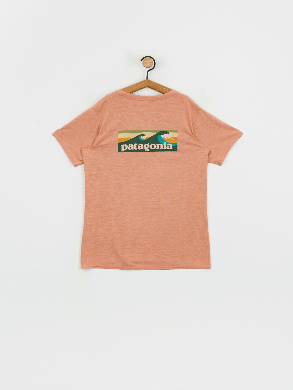 T-shirt Patagonia Cap Cool Daily Graphic Waters Wmn (boardshort logo terra pink x dye)