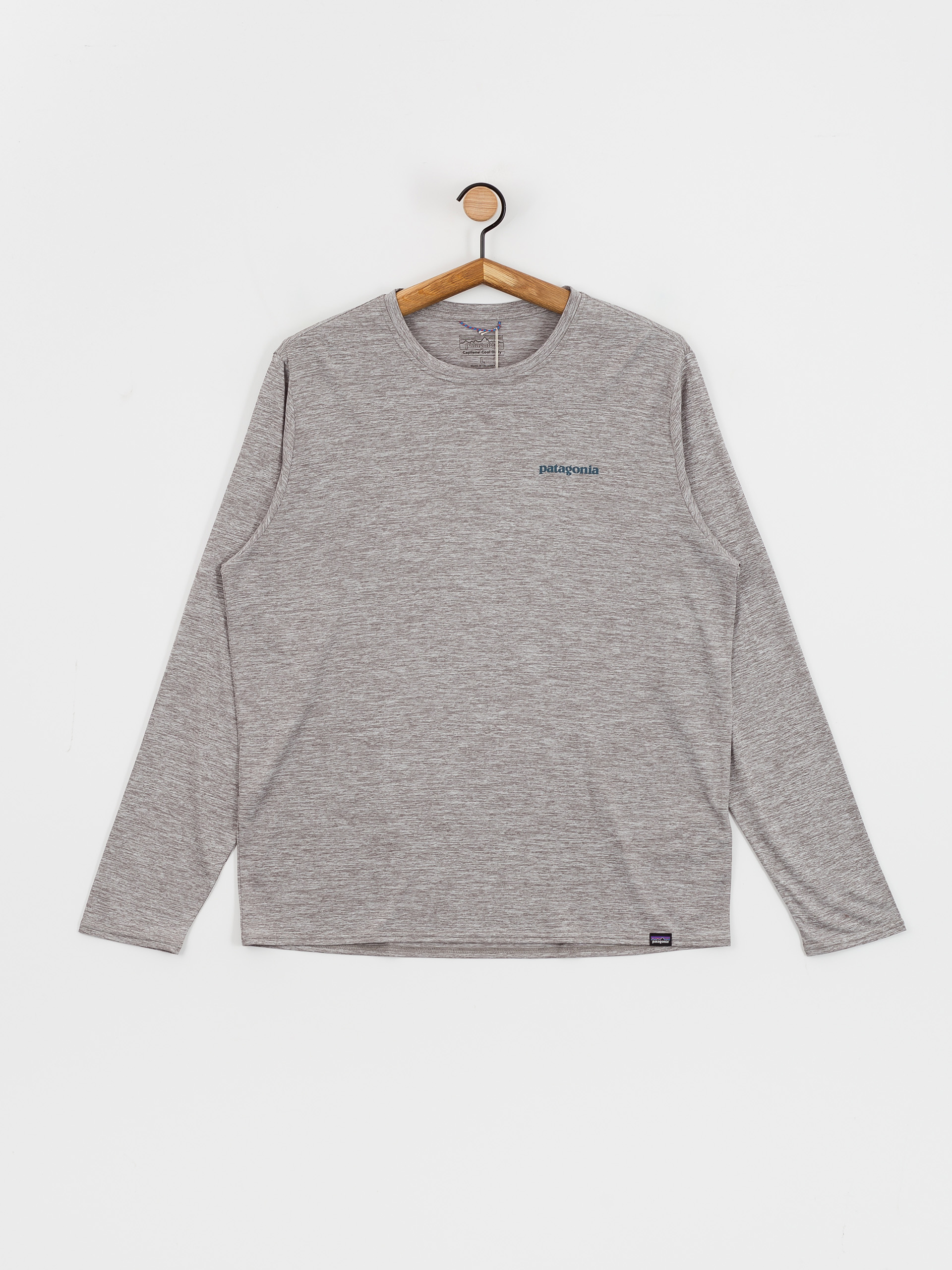 Longsleeve Patagonia Cap Cool Daily Graphic Waters (boardshort logo abalone blue feather grey)