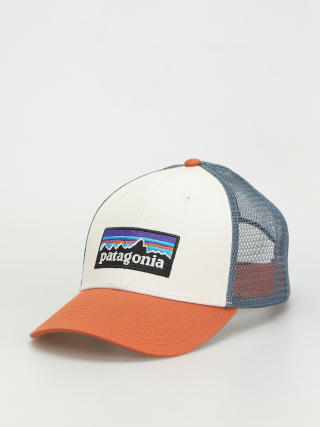 Czapka z daszkiem Patagonia P 6 Logo LoPro Trucker (white w/redtail rust)