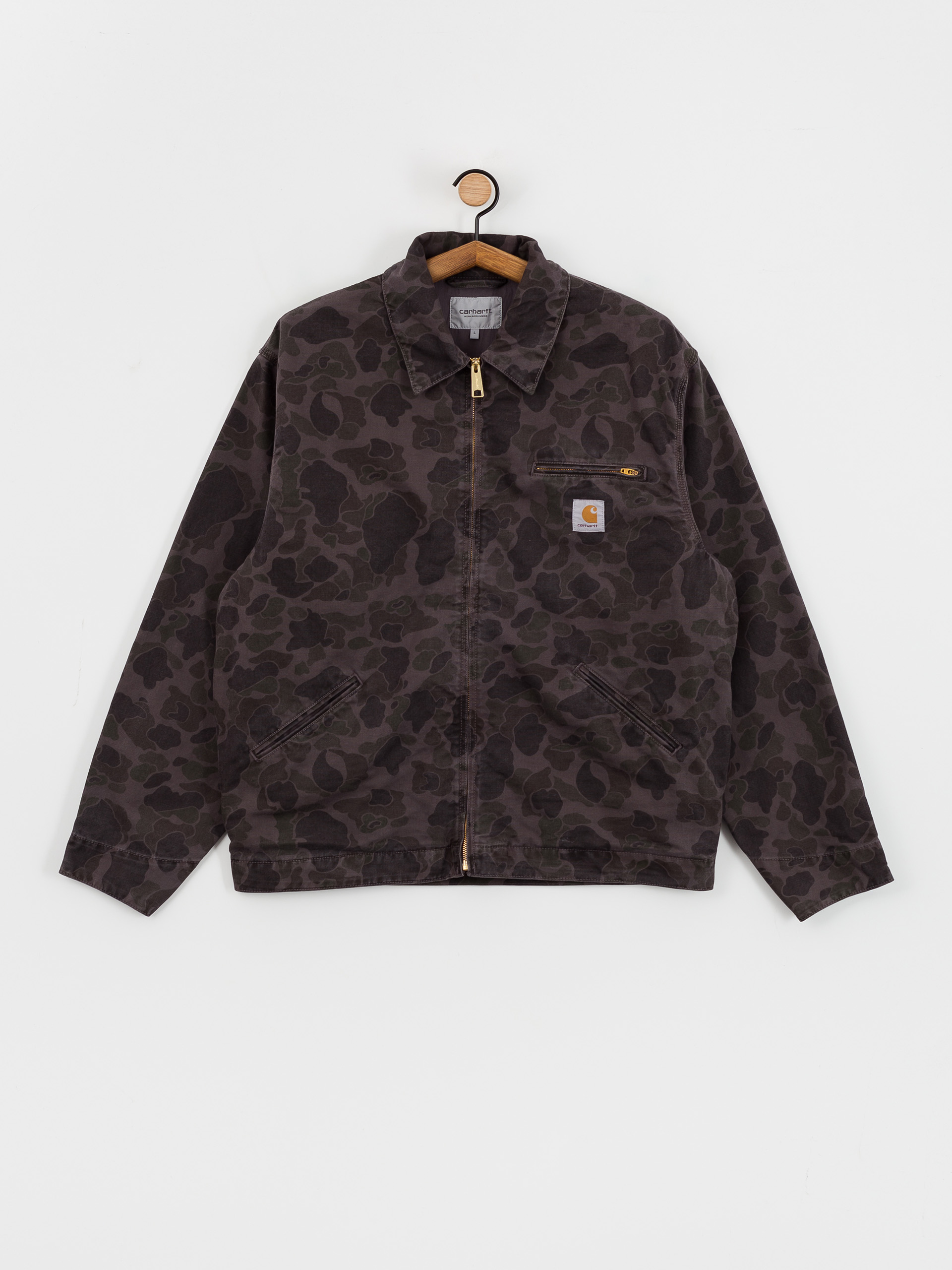 Kurtka Carhartt WIP Duck Detroit - szary (camo duck/green