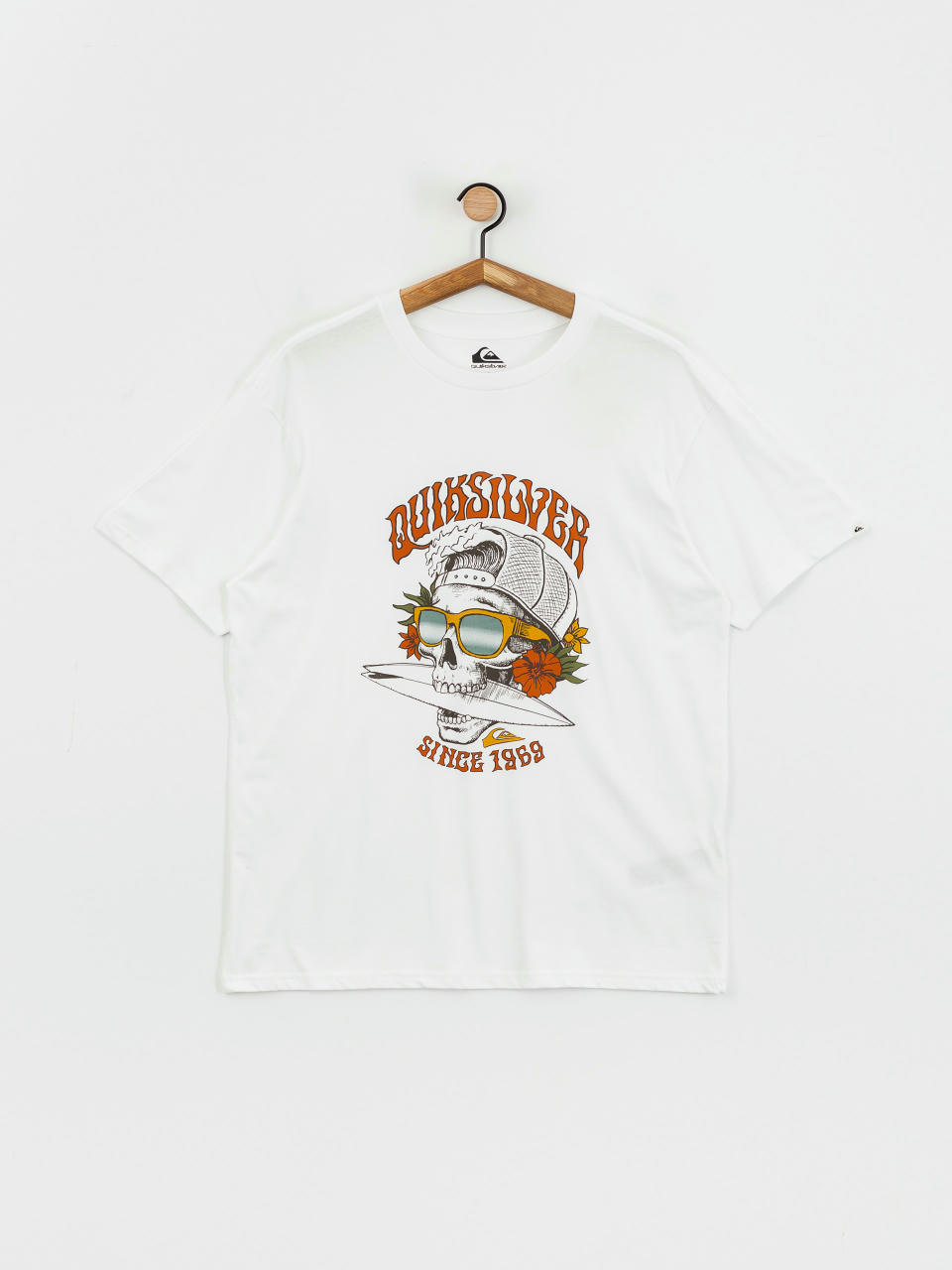 T-shirt Quiksilver Qs Skull 69 (white)