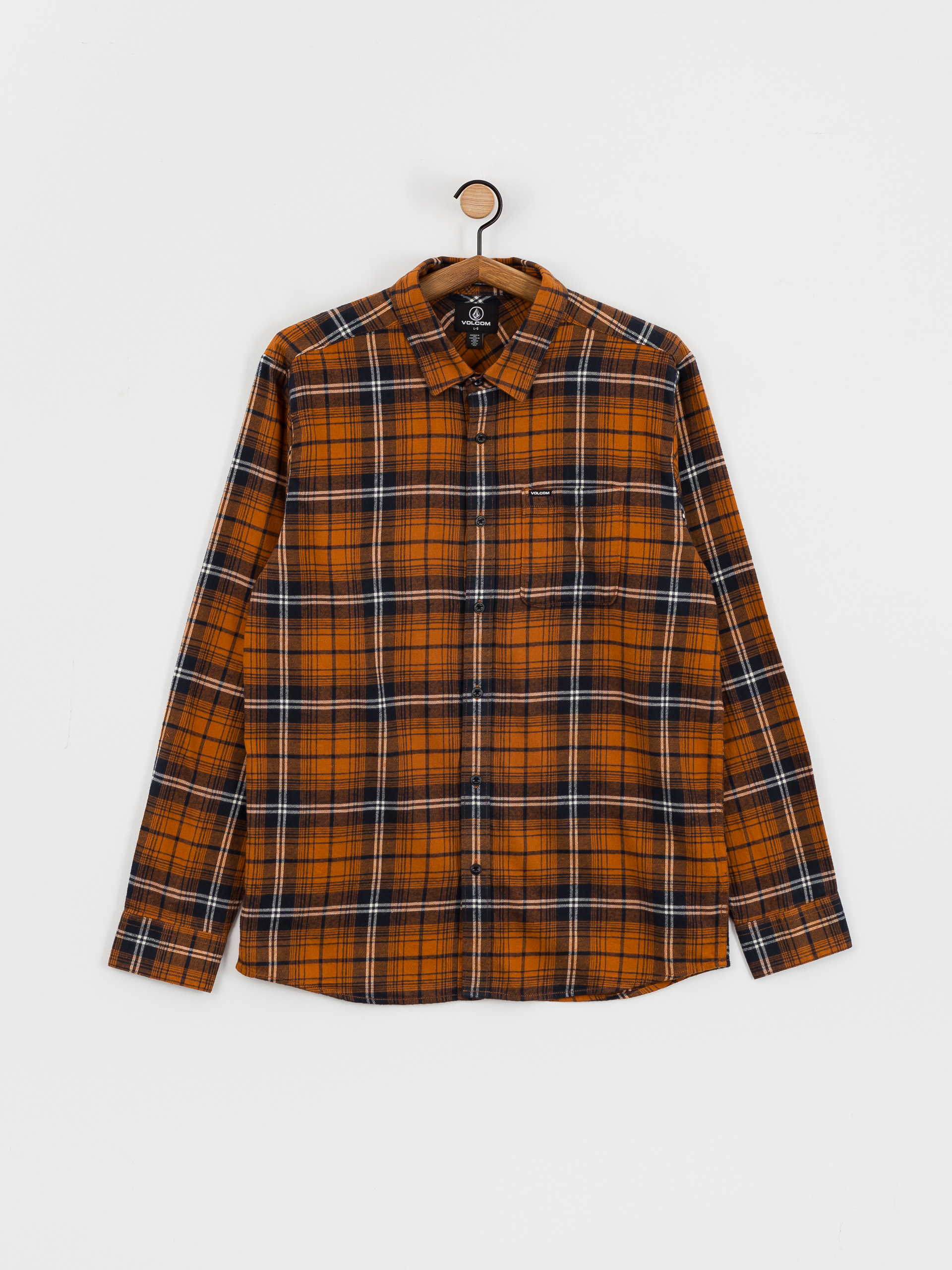 Koszula Volcom Caden Plaid Ls (chestnut brown)