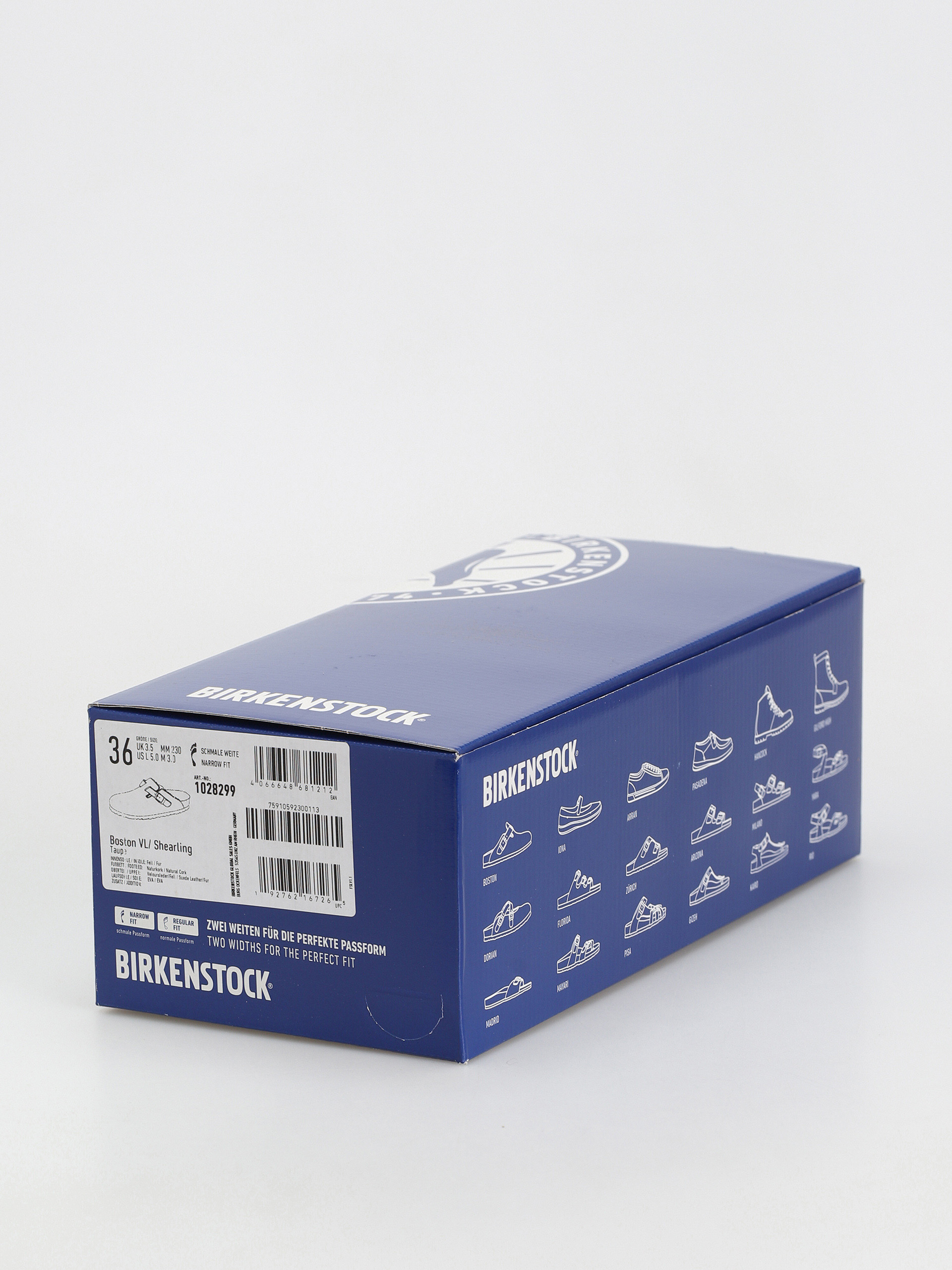 Klapki Birkenstock Boston Shearling Suede Leather Fur Narrow Wmn (taupe)