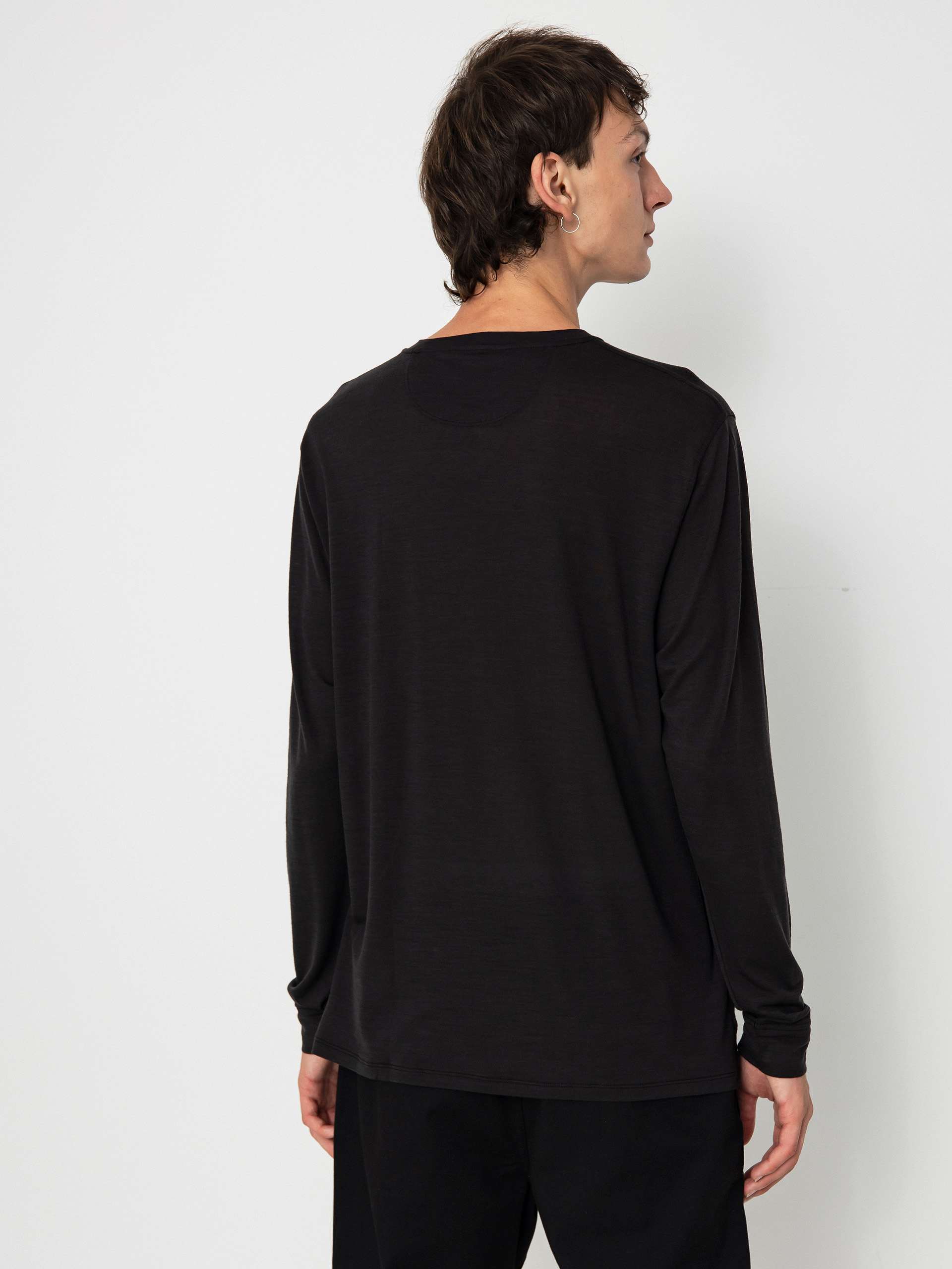 Longsleeve Patagonia Cap Cool Merino Blend Graphic (heritage header black)