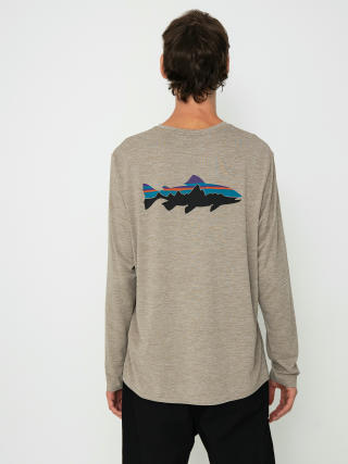 Longsleeve Patagonia Cap Cool Daily Graphic Waters (fitz roy trout seabird grey x dye)