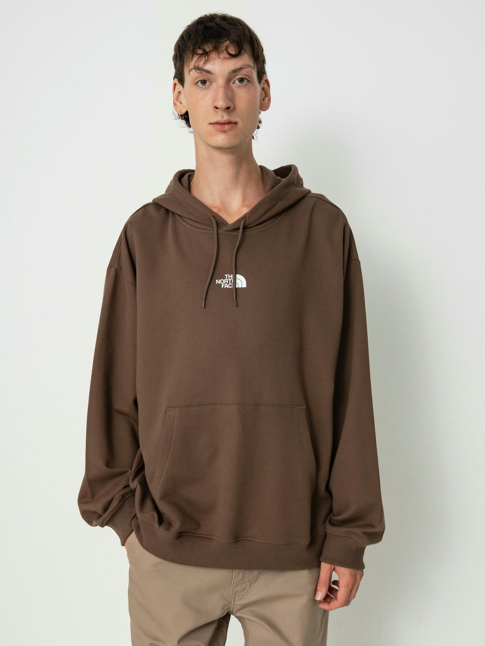 Bluza z kapturem The North Face Zumu Oversize HD (smokey brown)