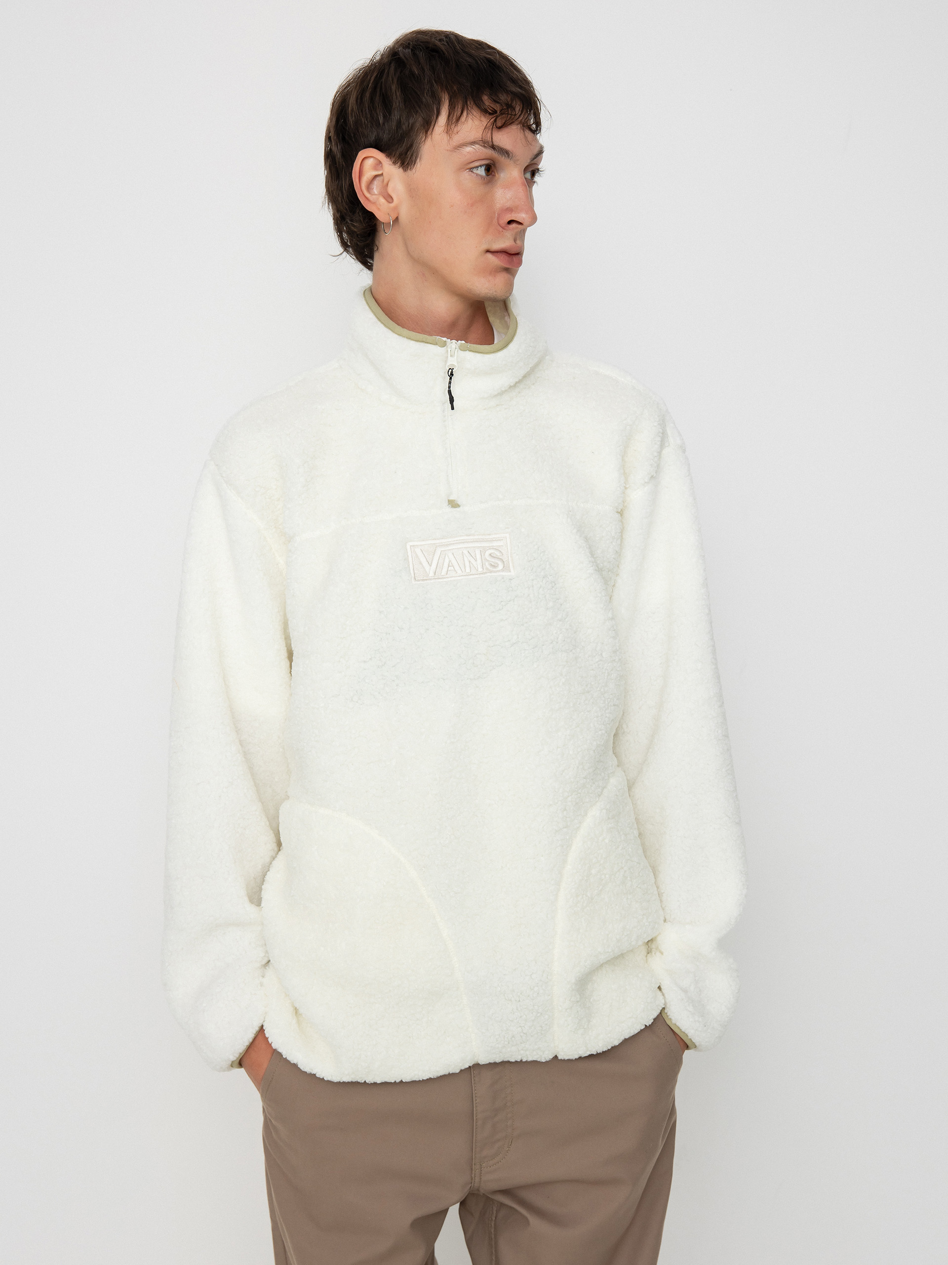 Męski Polar Vans Vans Boxed Sherpa Qzip (marshmallow)