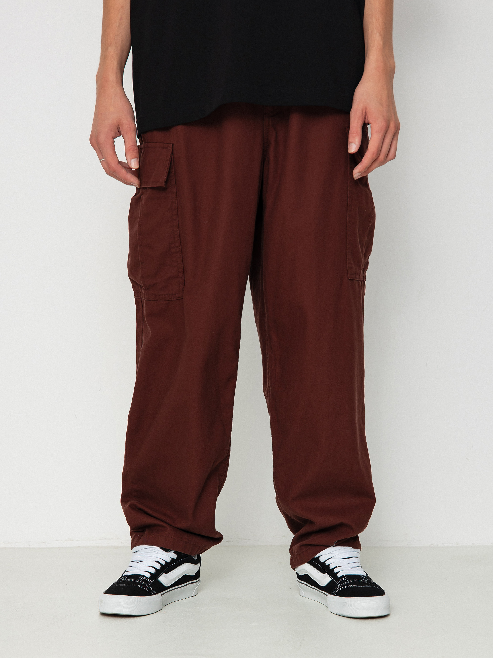 Spodnie Vans Range Cargo Baggy Tapered Elastic (bitter chocolate)