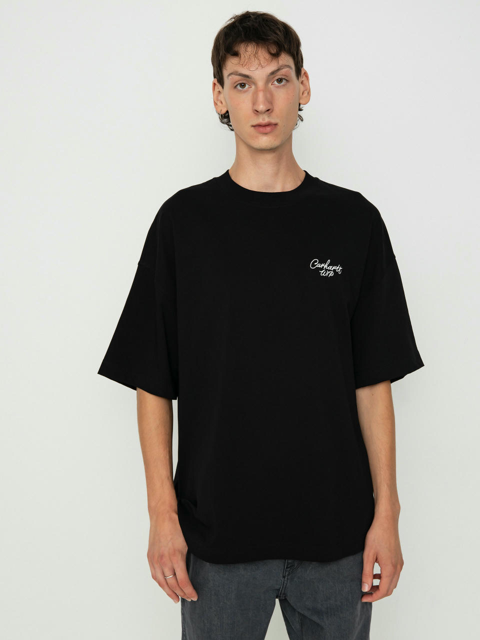 T-shirt Carhartt WIP Signature Script (black/wax)