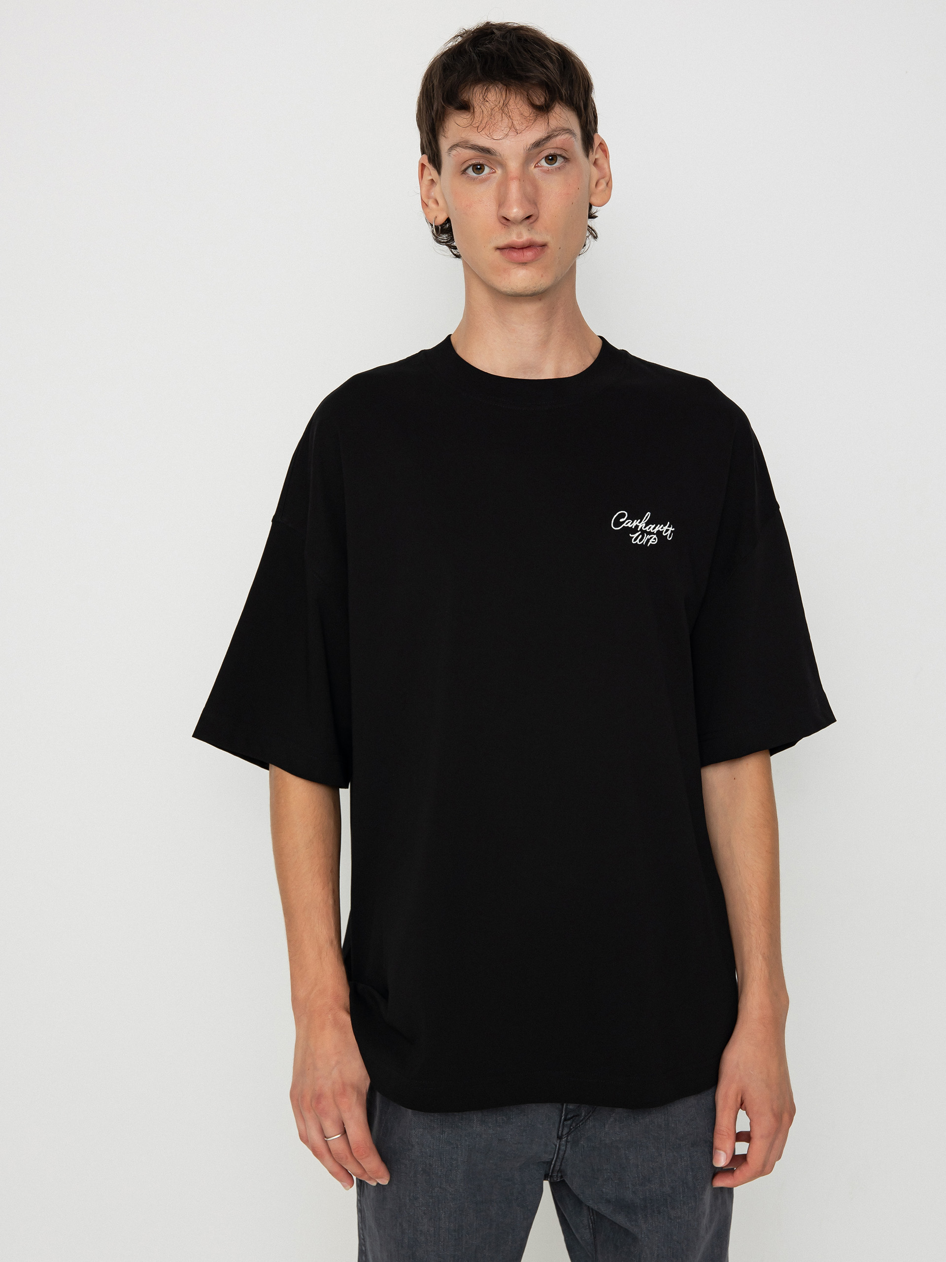 T-shirt Carhartt WIP Signature Script (black/wax)