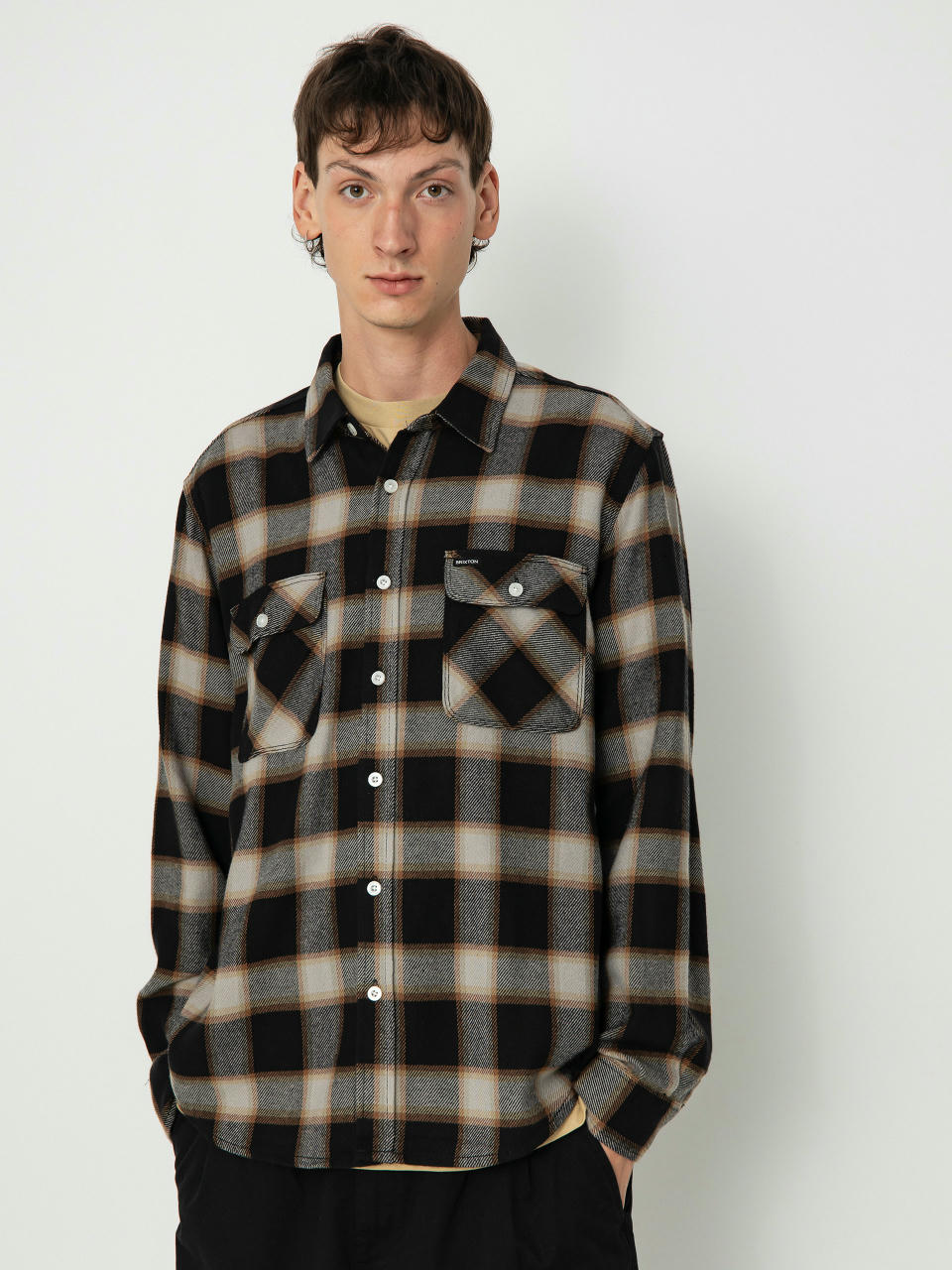 Koszula Brixton 20Th Anniv Bowery Flannel (black/cream)