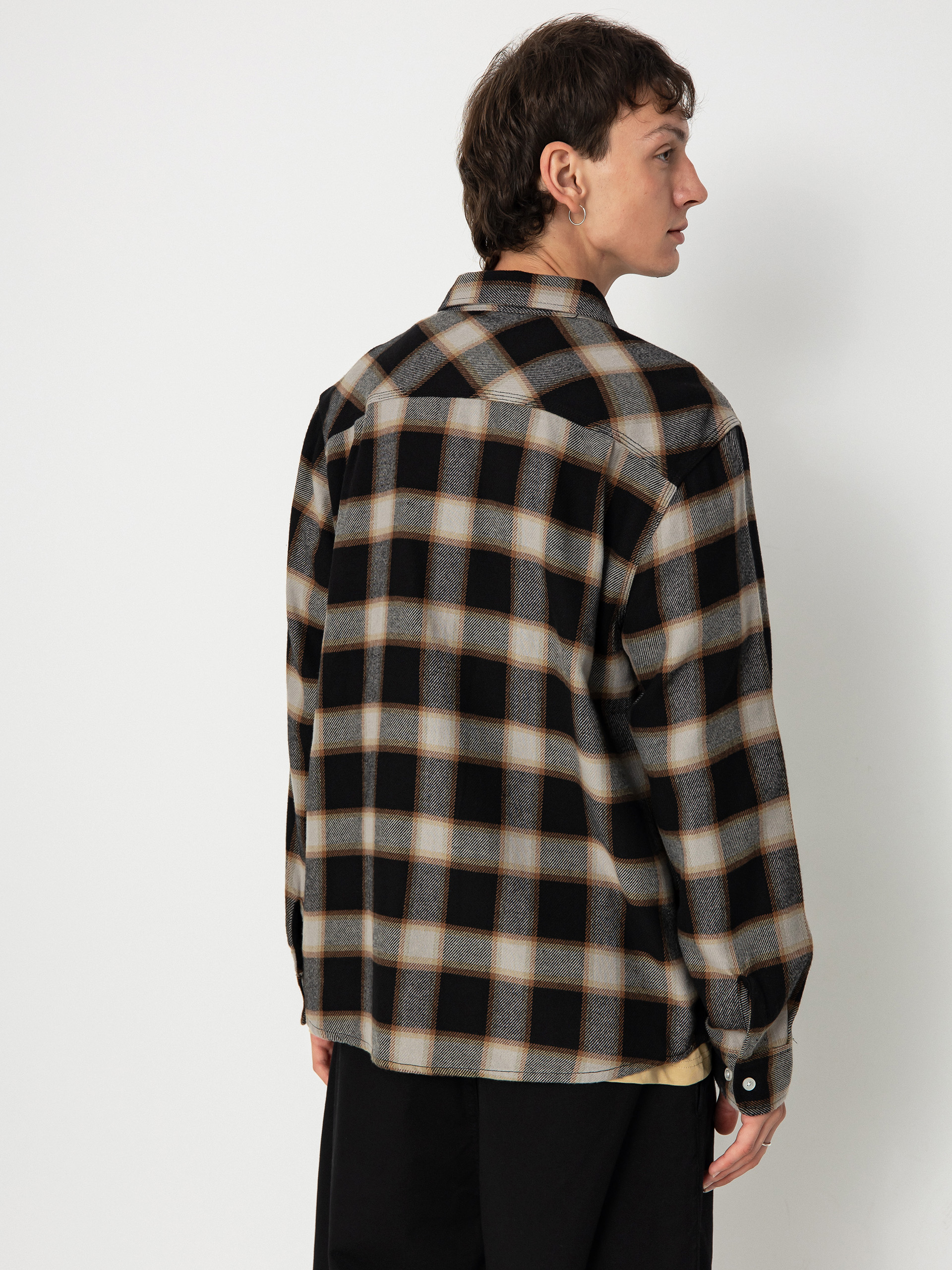 Koszula Brixton 20Th Anniv Bowery Flannel (black/cream)