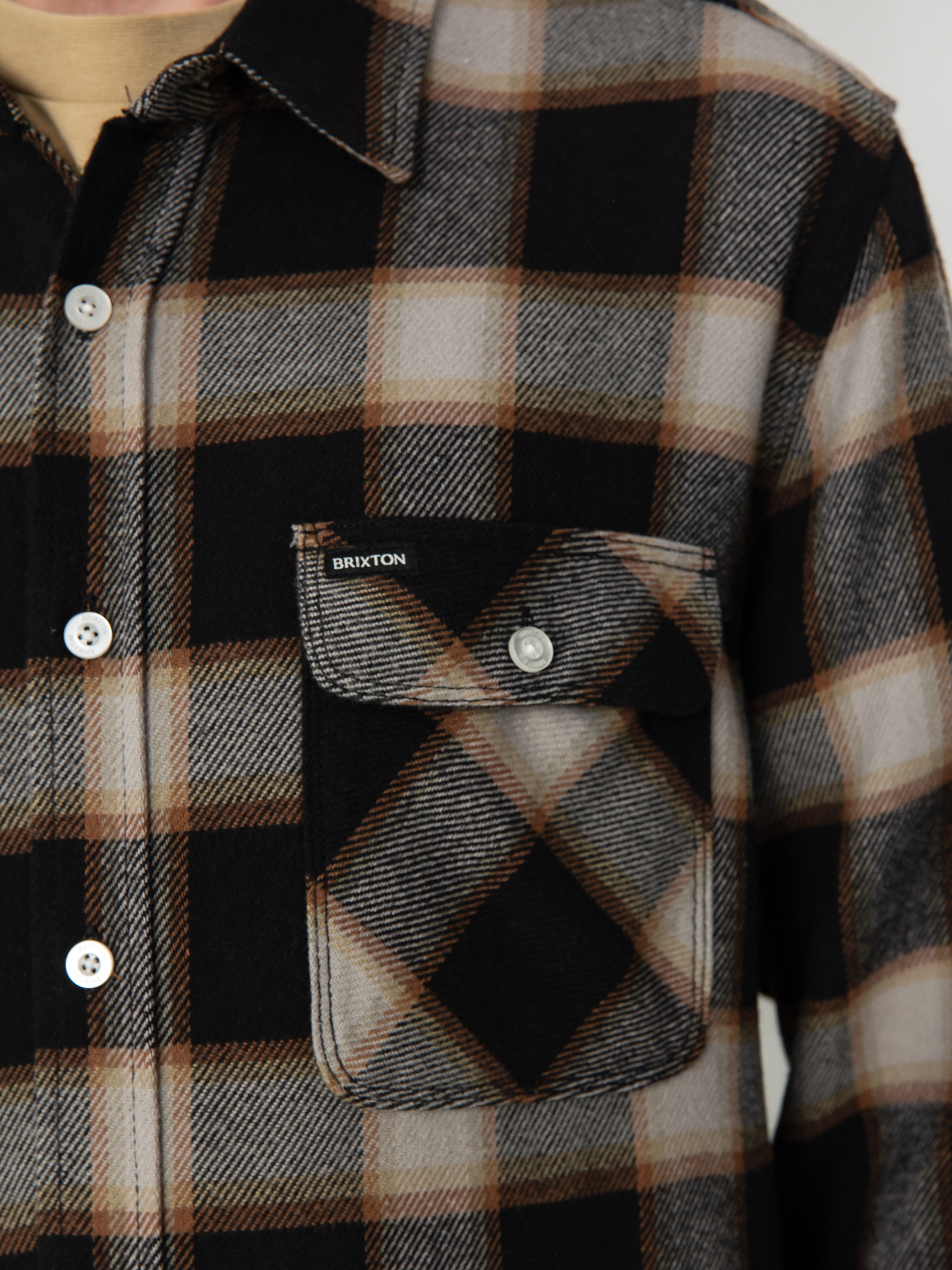 Koszula Brixton 20Th Anniv Bowery Flannel (black/cream)