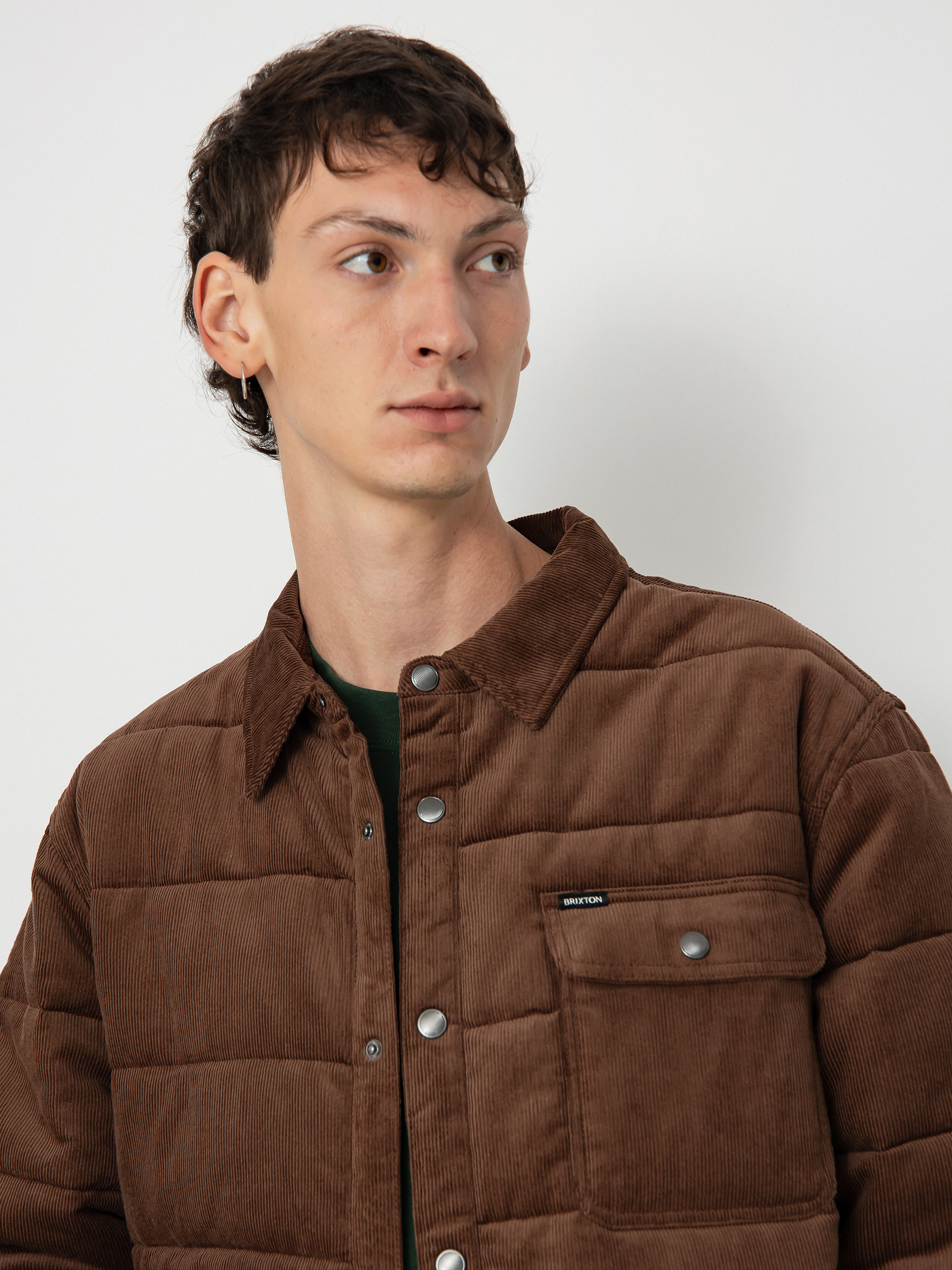 Kurtka Brixton Cass (pinecone brown cord)