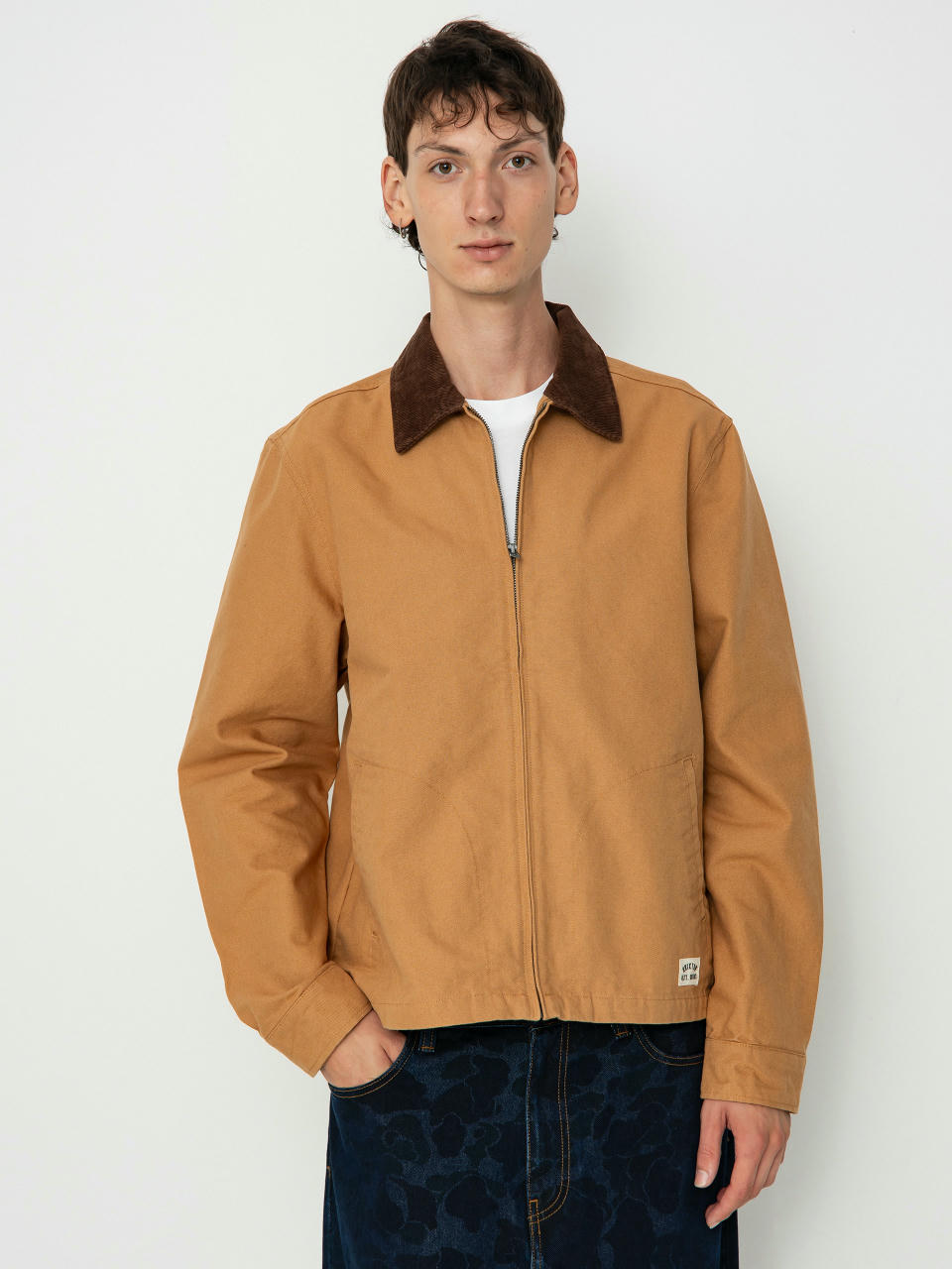 Kurtka Brixton Mechanic Garage Zip (tobacco brown)