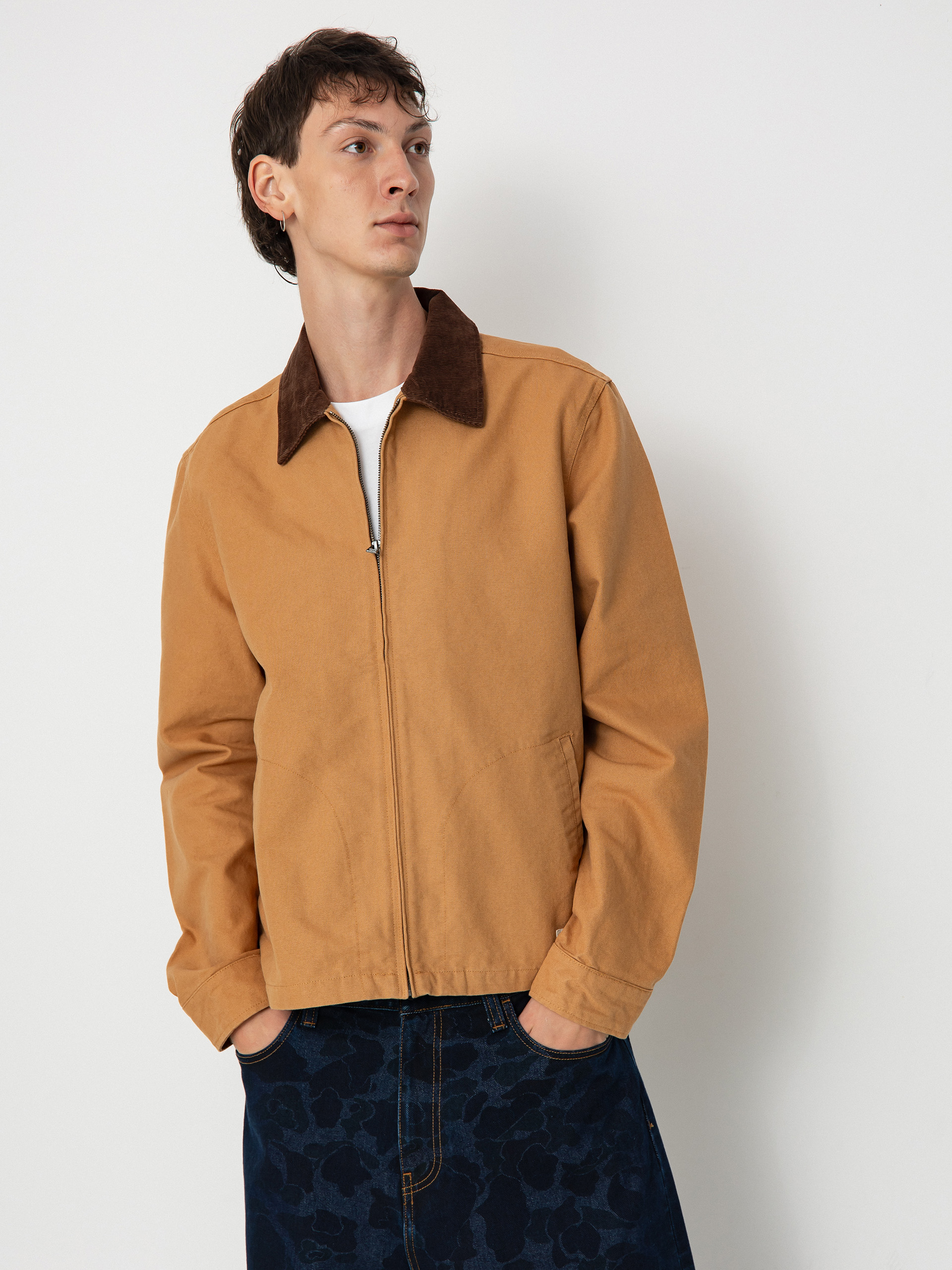 Kurtka Brixton Mechanic Garage Zip (tobacco brown)