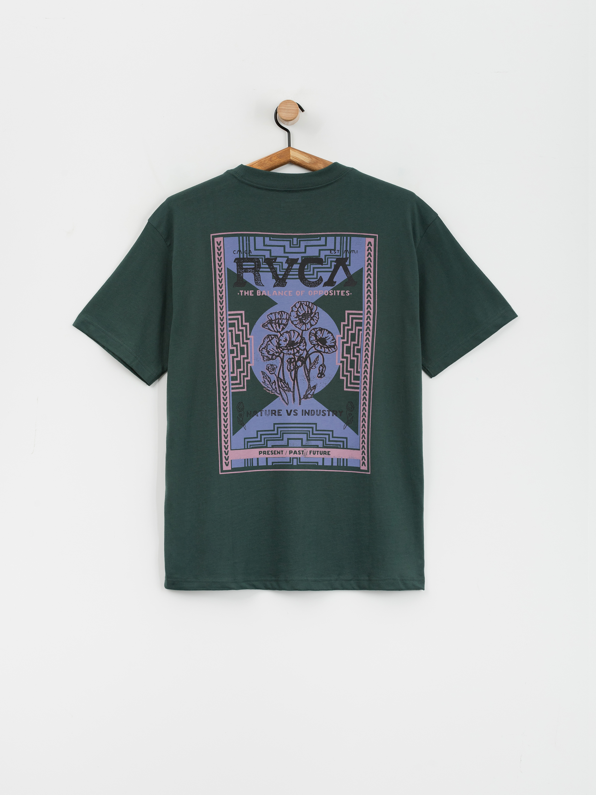 T-shirt RVCA Poppies (hunter green)