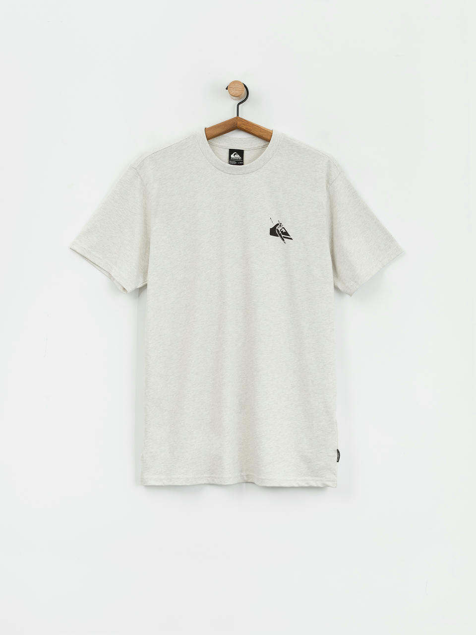 T-shirt Quiksilver Qs Petroglyph Logo Dna (snow heather)