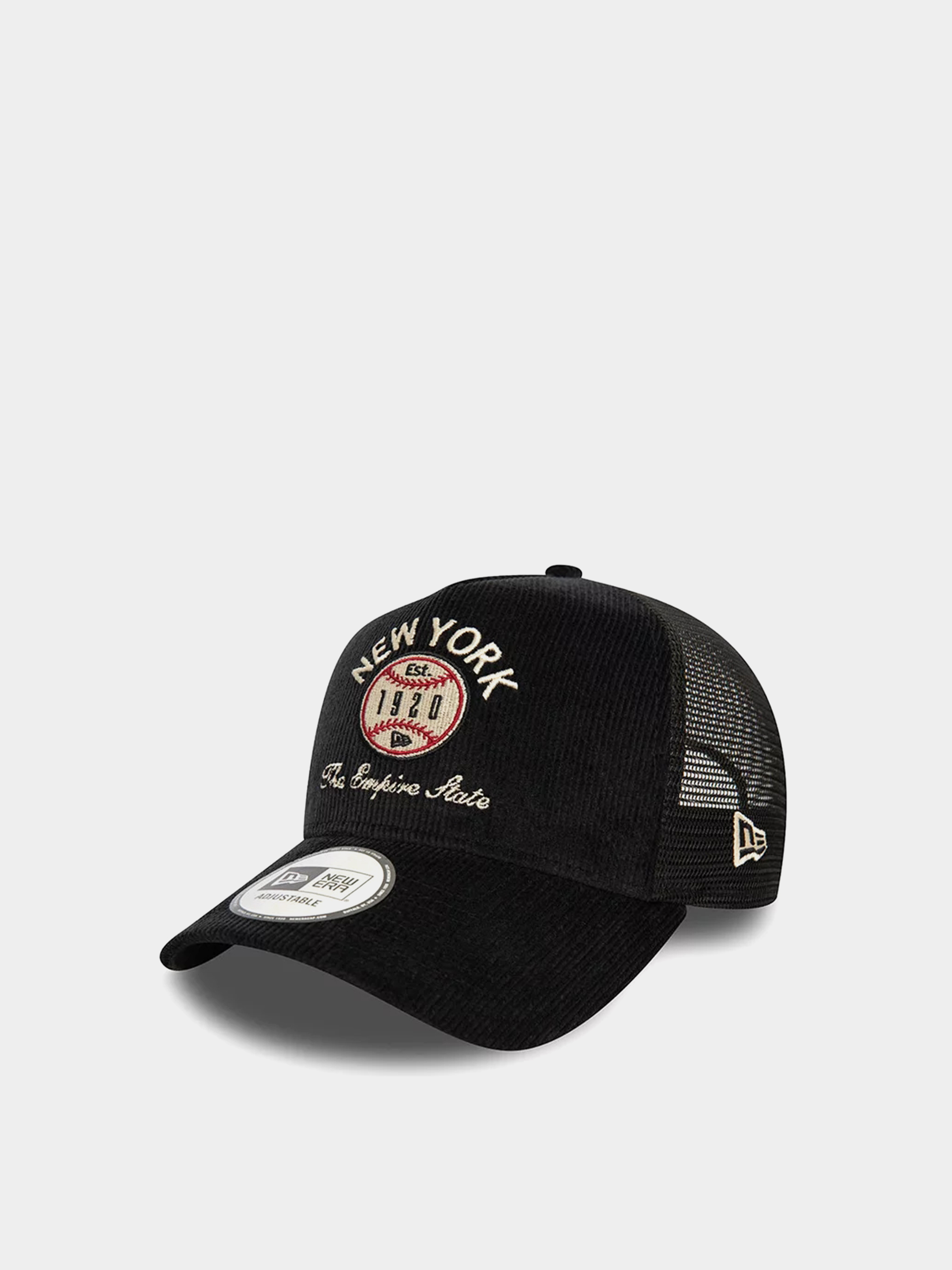 Czapka z daszkiem New Era Cord Graphic Trucker (black)