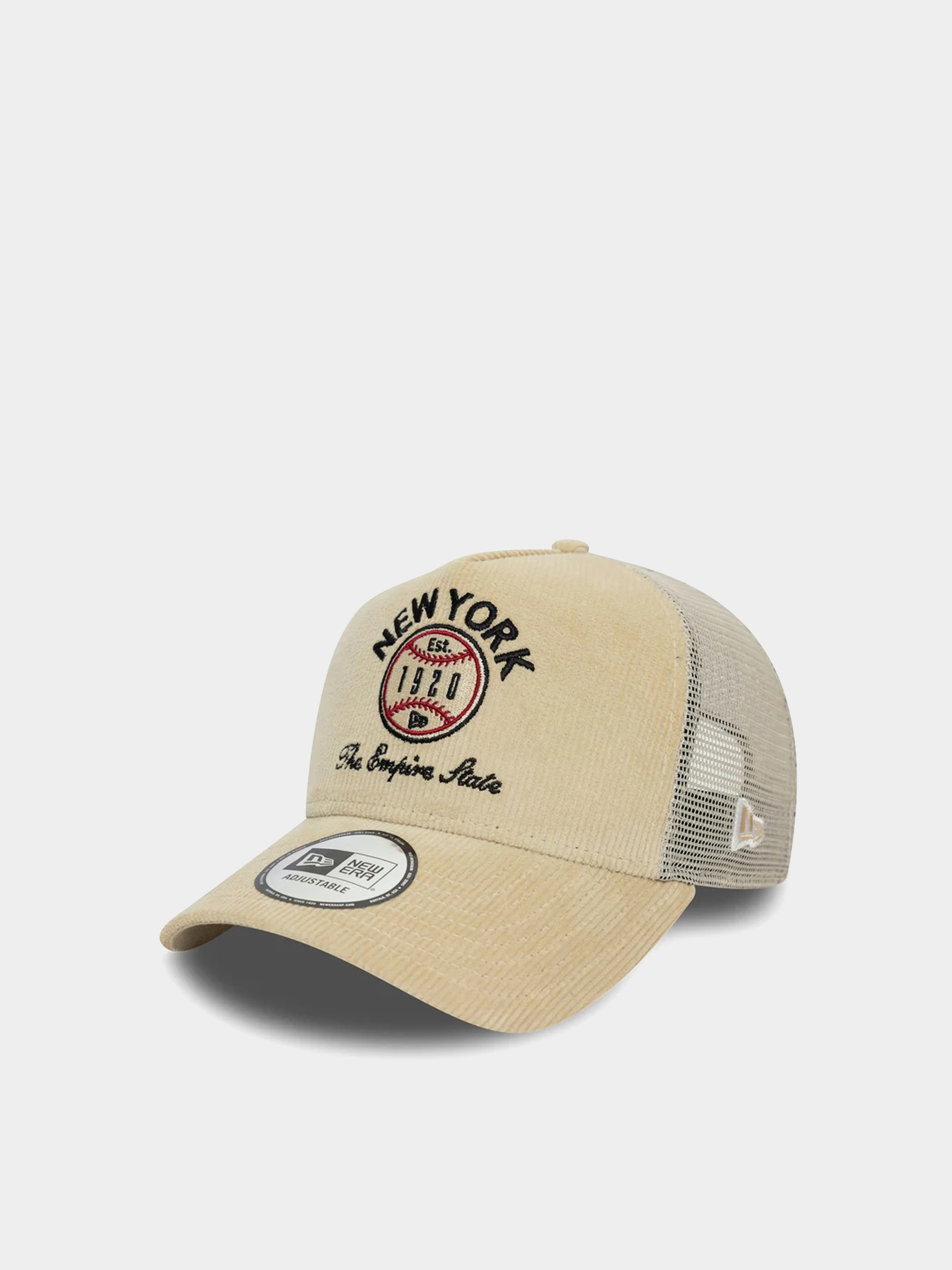 Czapka z daszkiem New Era Cord Graphic Trucker (stone)