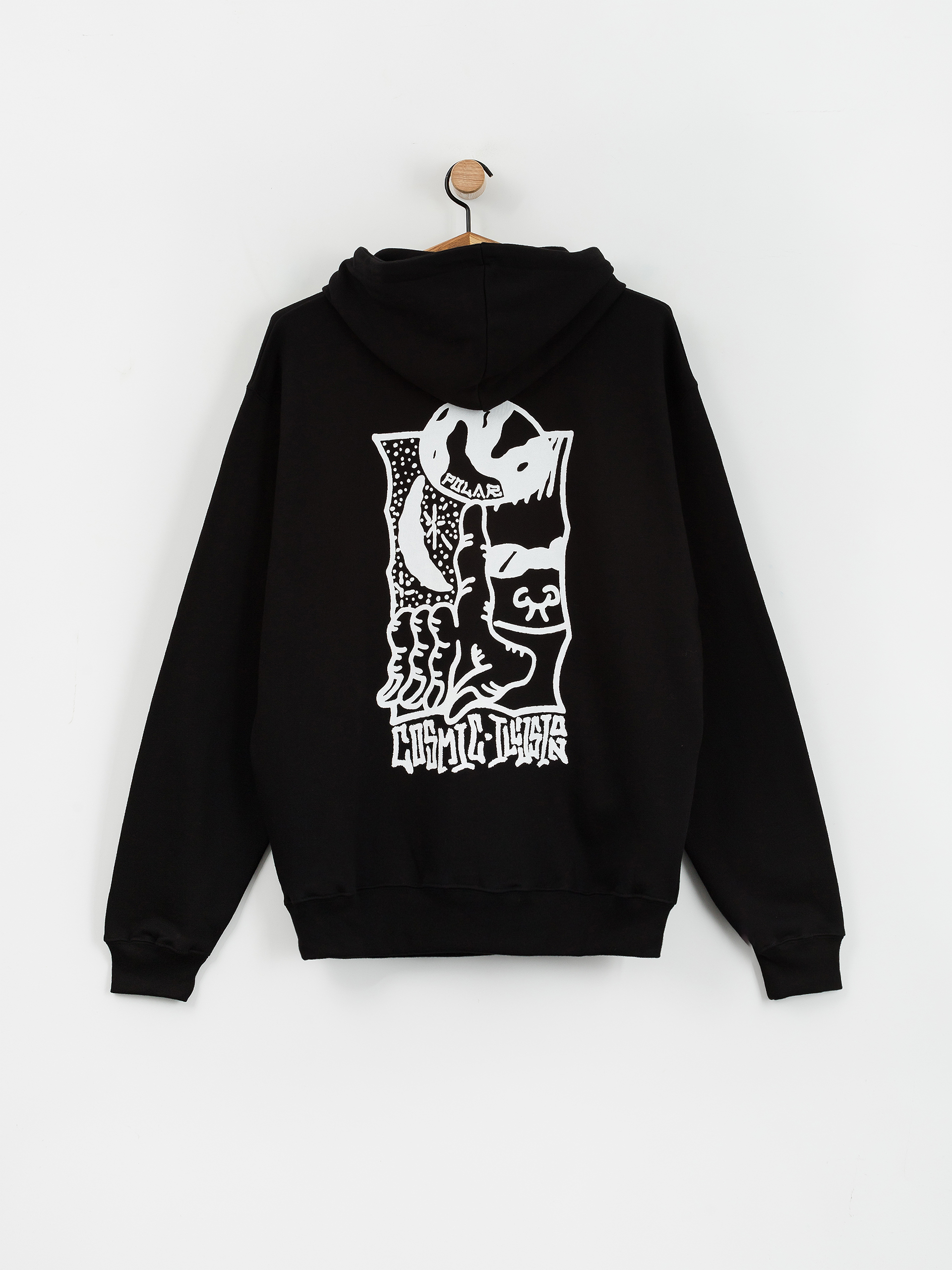 Bluza z kapturem Polar Skate Dave Hoodie Cosmic HD (black)
