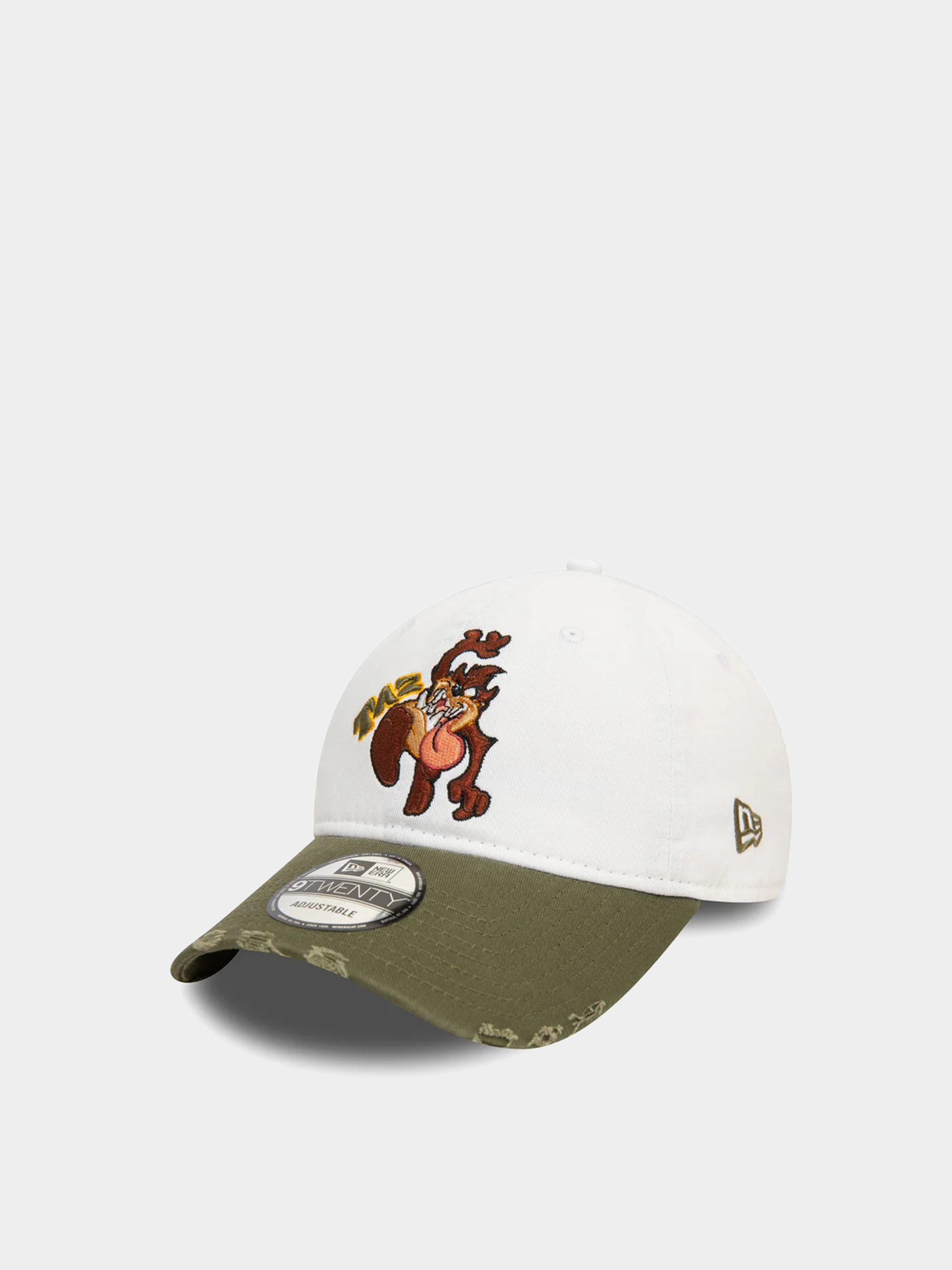 Czapka z daszkiem New Era Warner Bros Washed 9Twenty Taz (khaki/white)