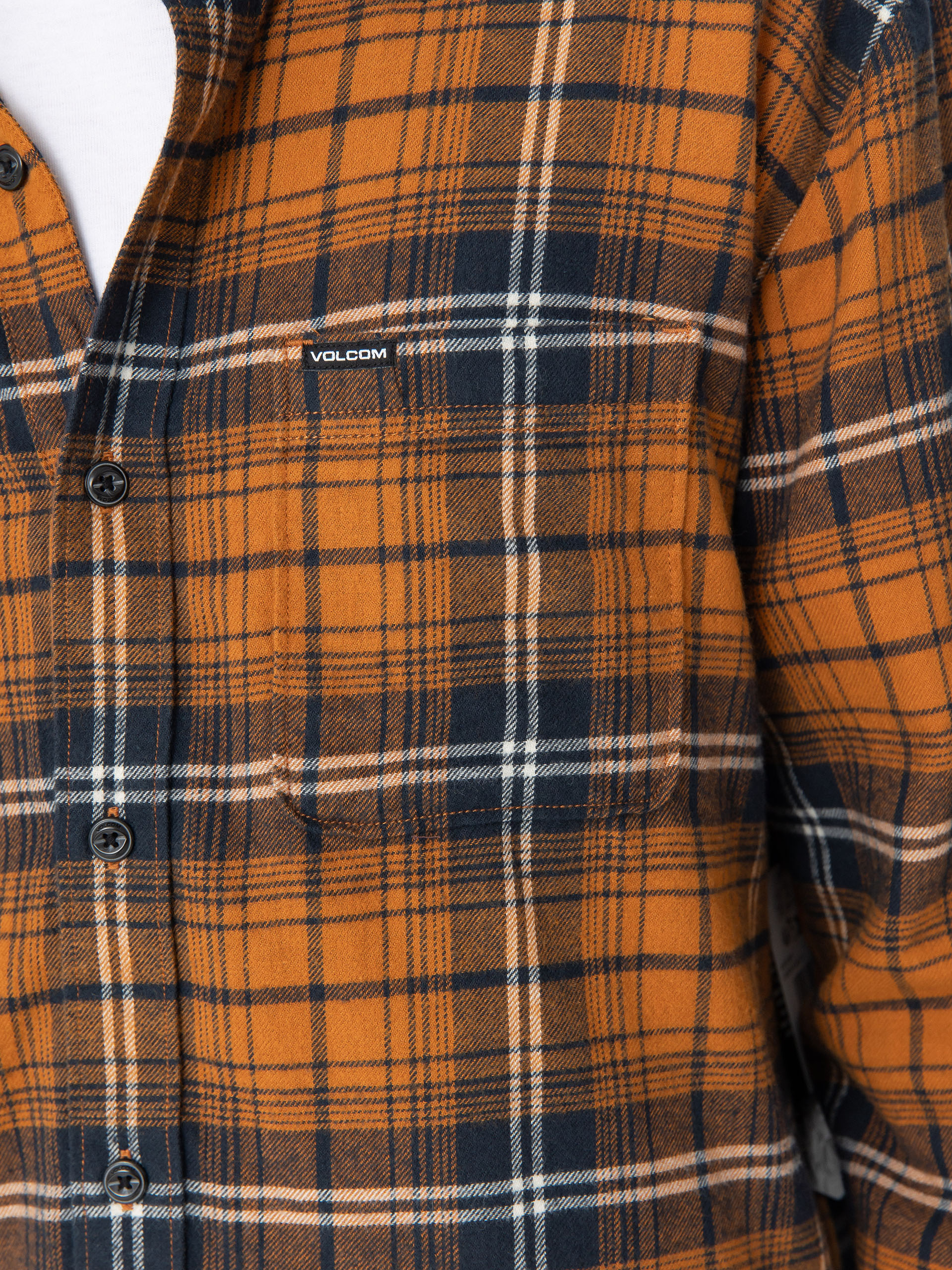 Koszula Volcom Caden Plaid Ls (chestnut brown)