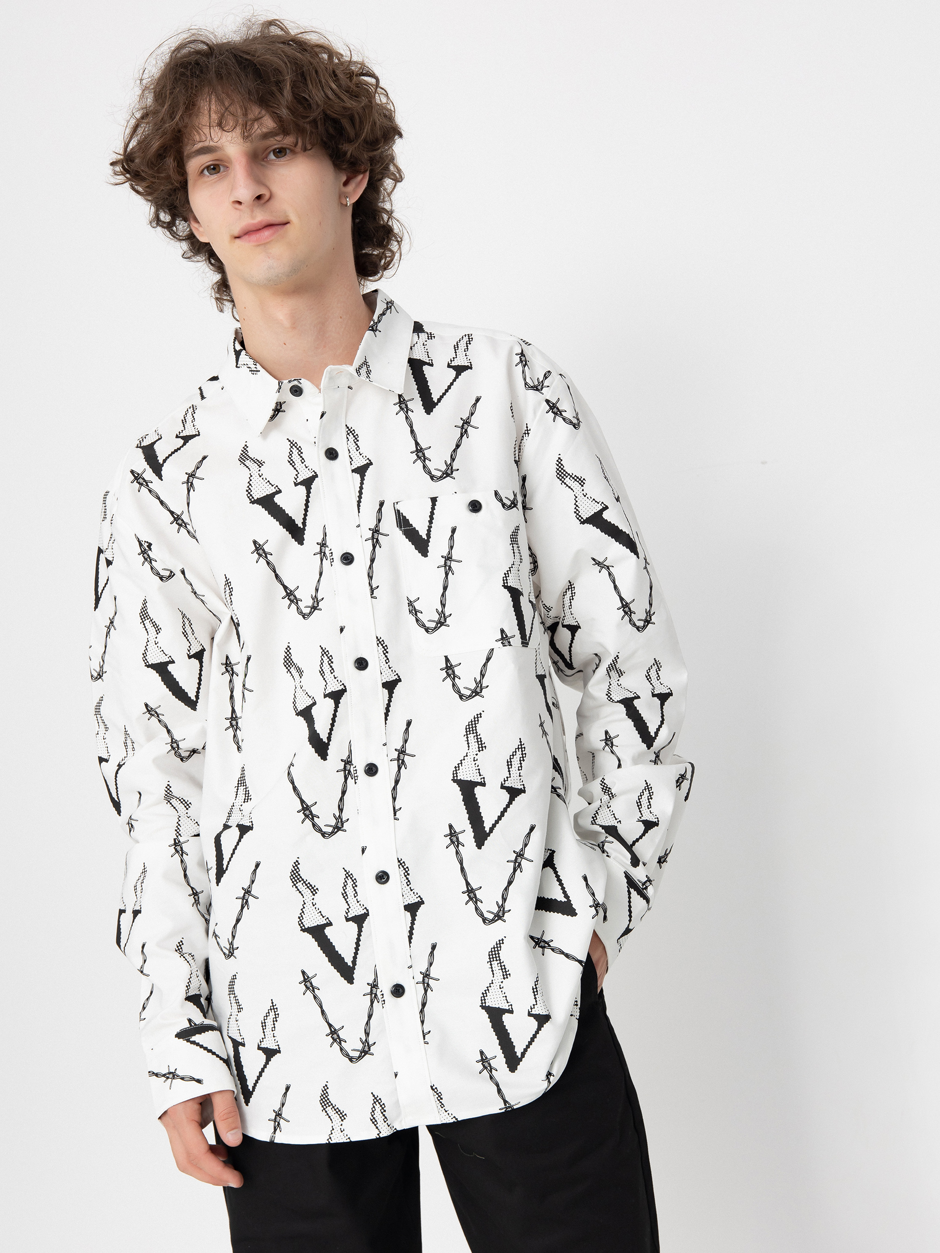Koszula Volcom Fergadelic Woven Ls (white)