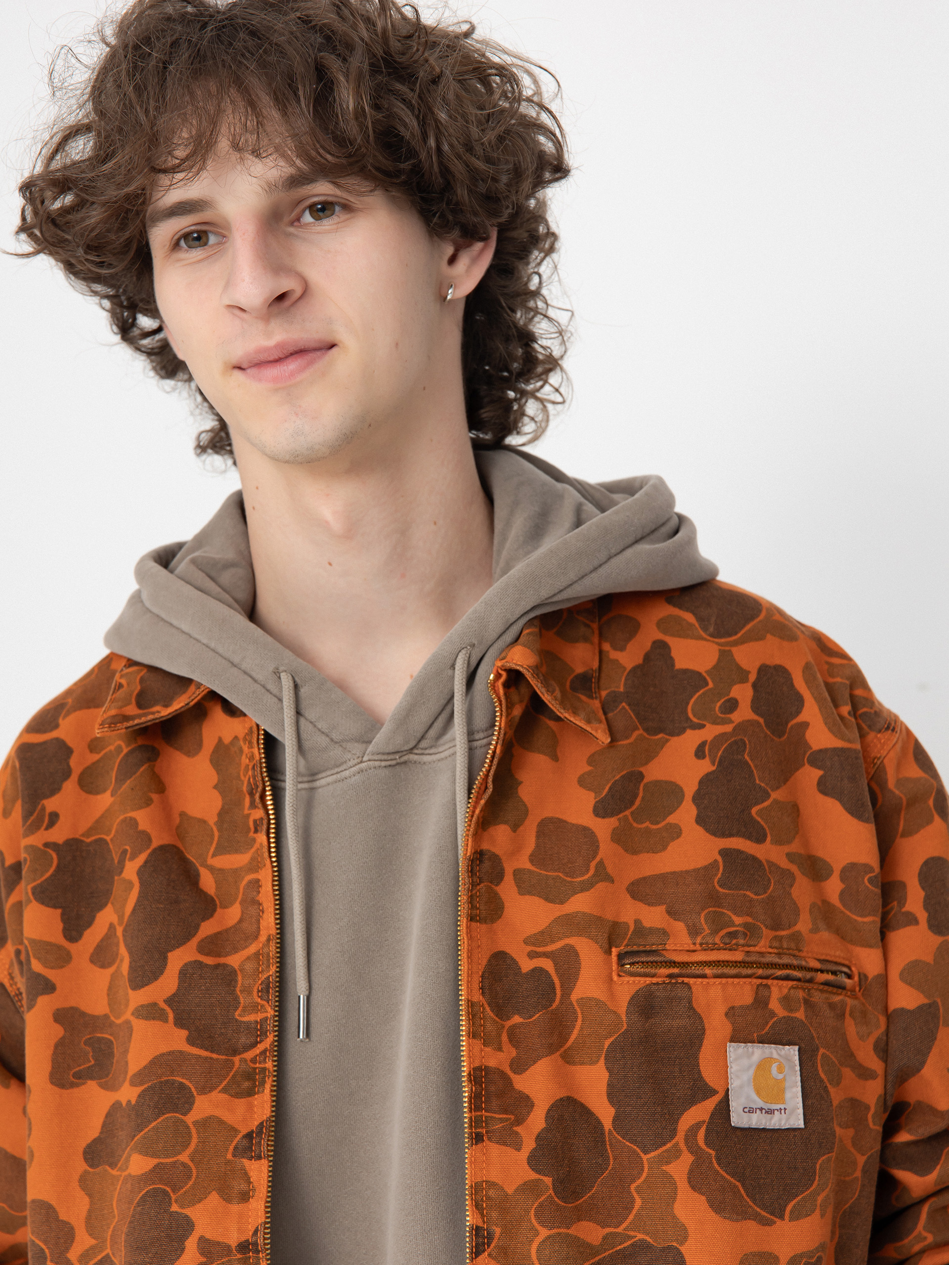 Kurtka Carhartt WIP Duck Detroit (camo duck/green/turmeric)