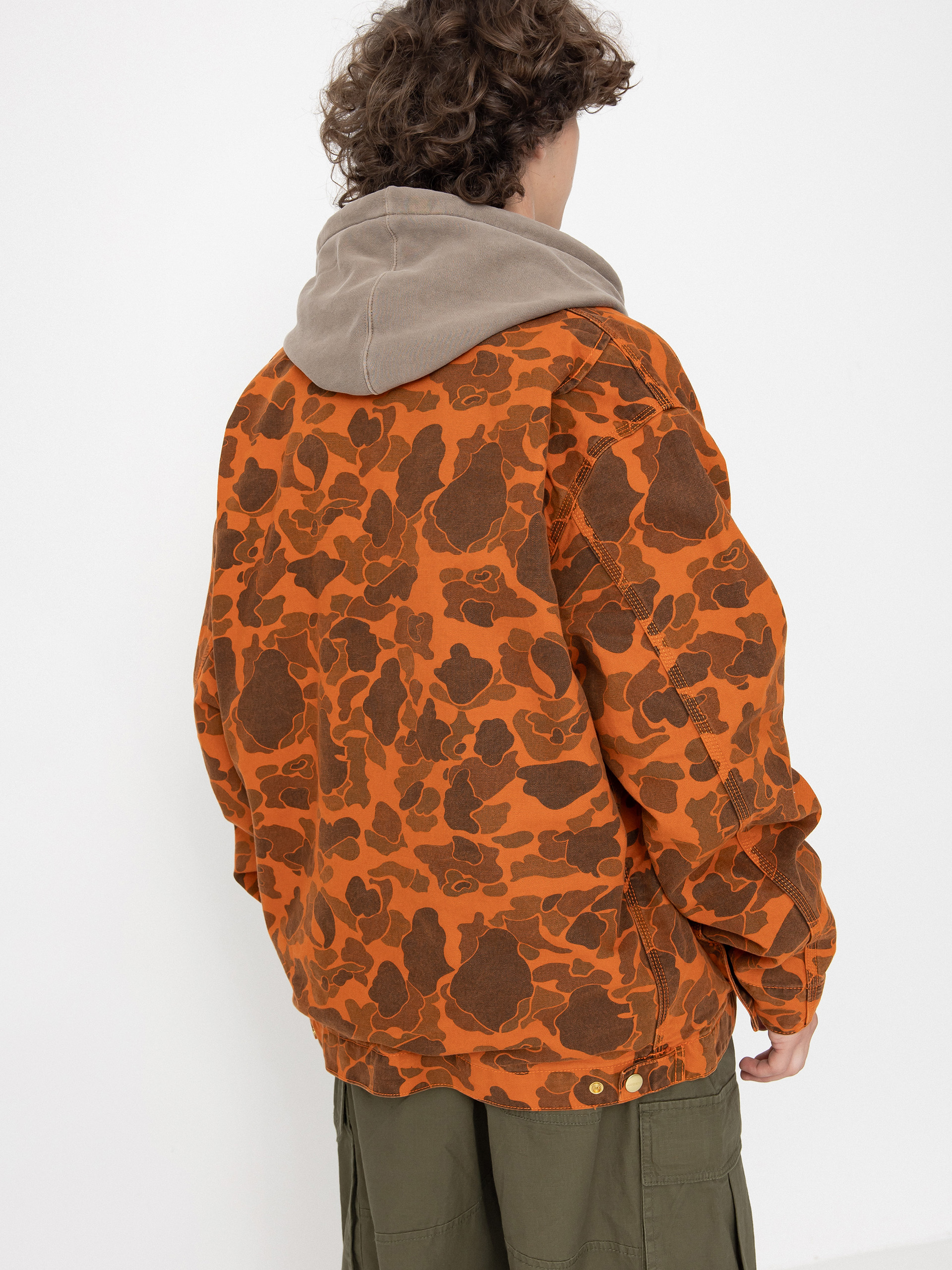 Kurtka Carhartt WIP Duck Detroit (camo duck/green/turmeric)