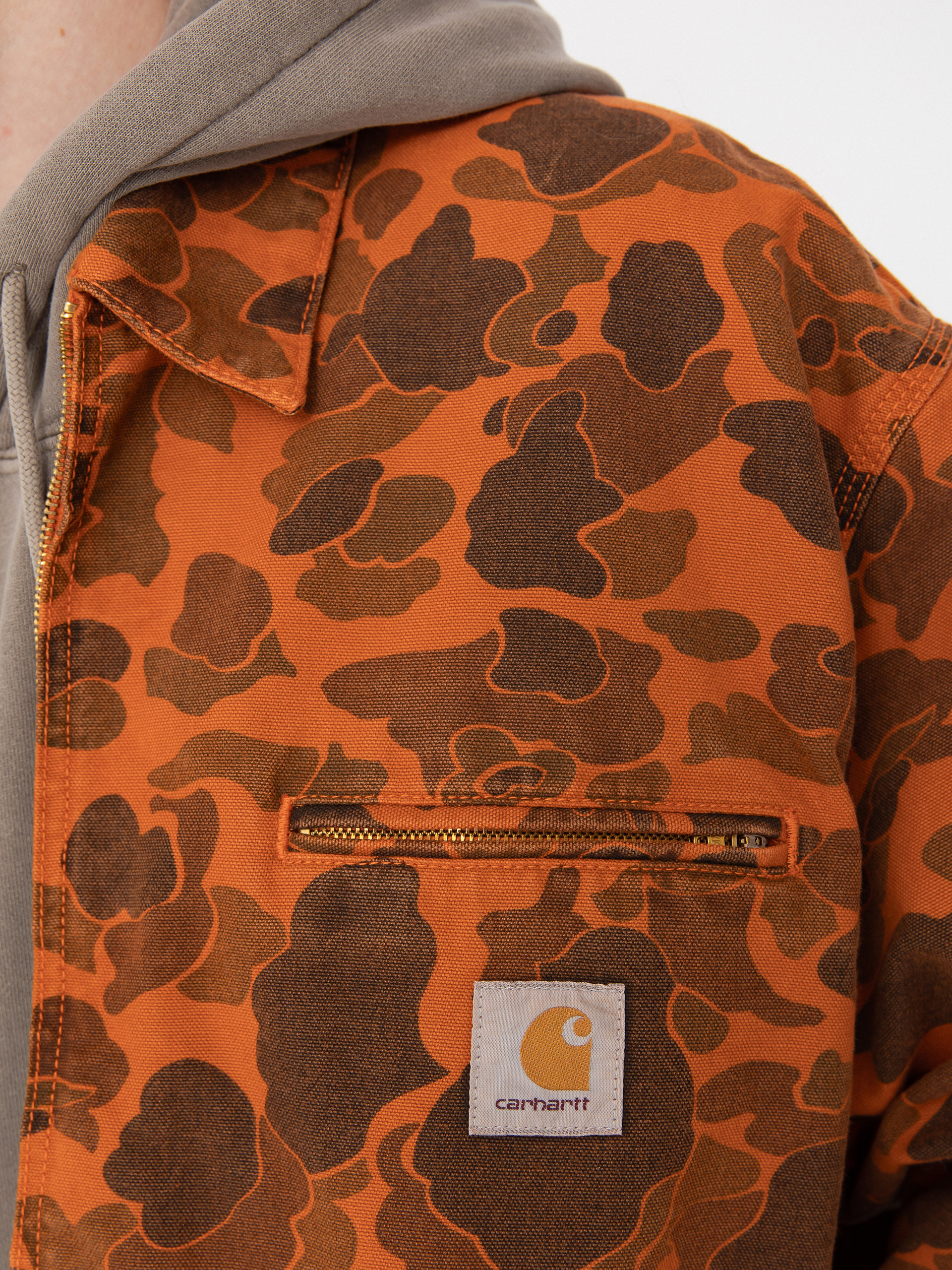 Kurtka Carhartt WIP Duck Detroit (camo duck/green/turmeric)