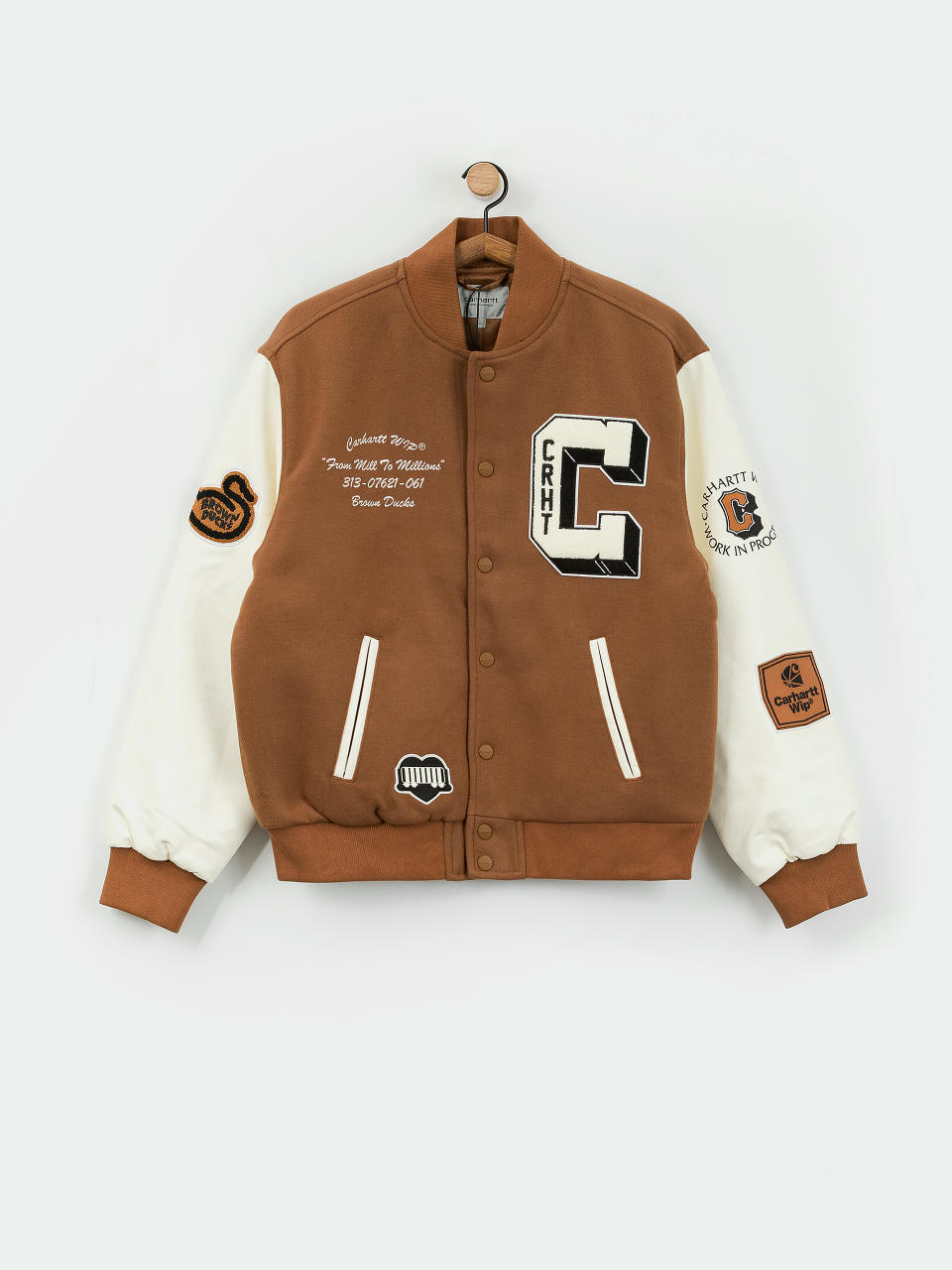 Kurtka Carhartt WIP Brown Ducks Bomber (hamilton brown/wax)