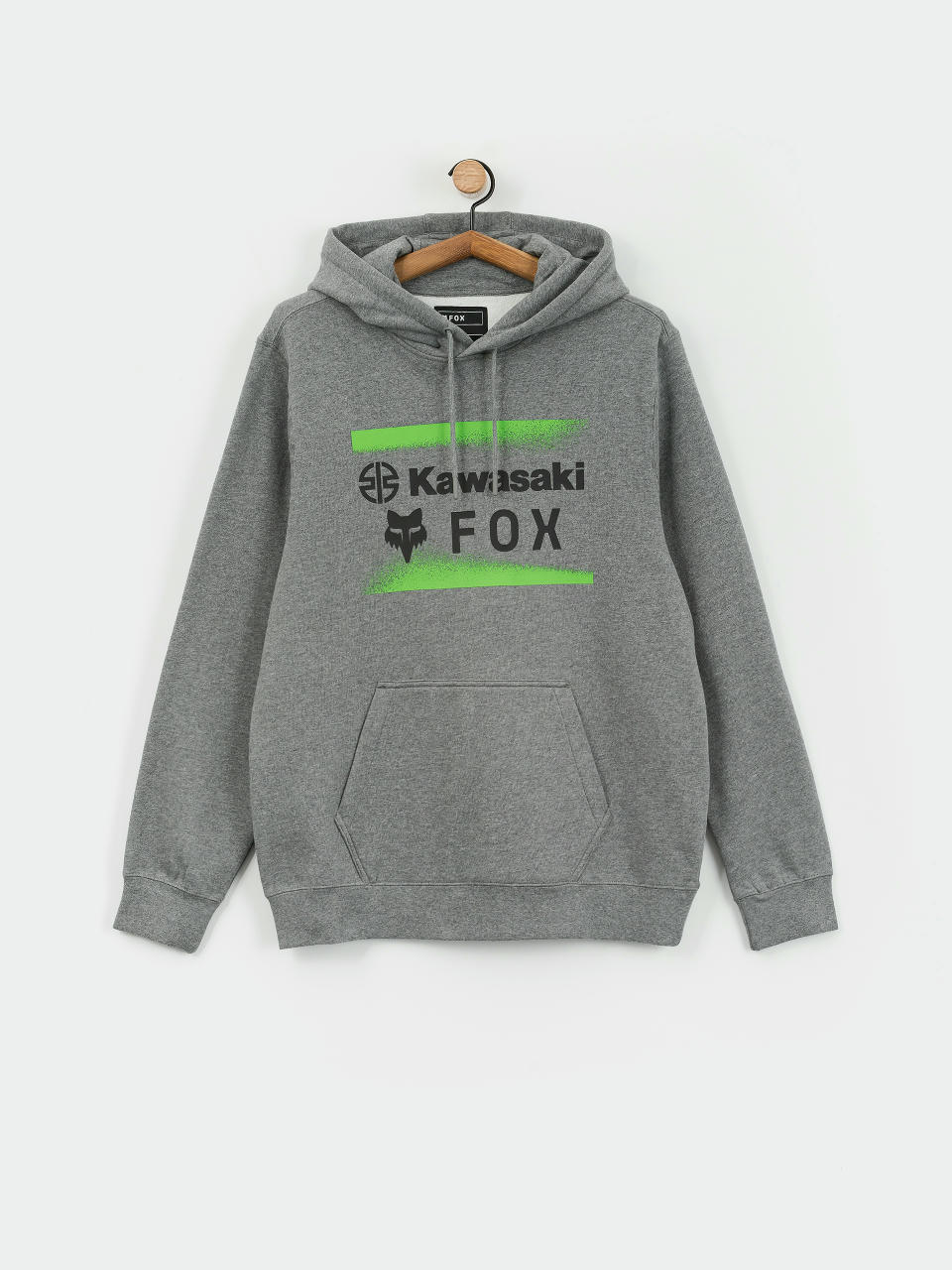 Bluza z kapturem Fox X Kawasaki HD (heather graph)