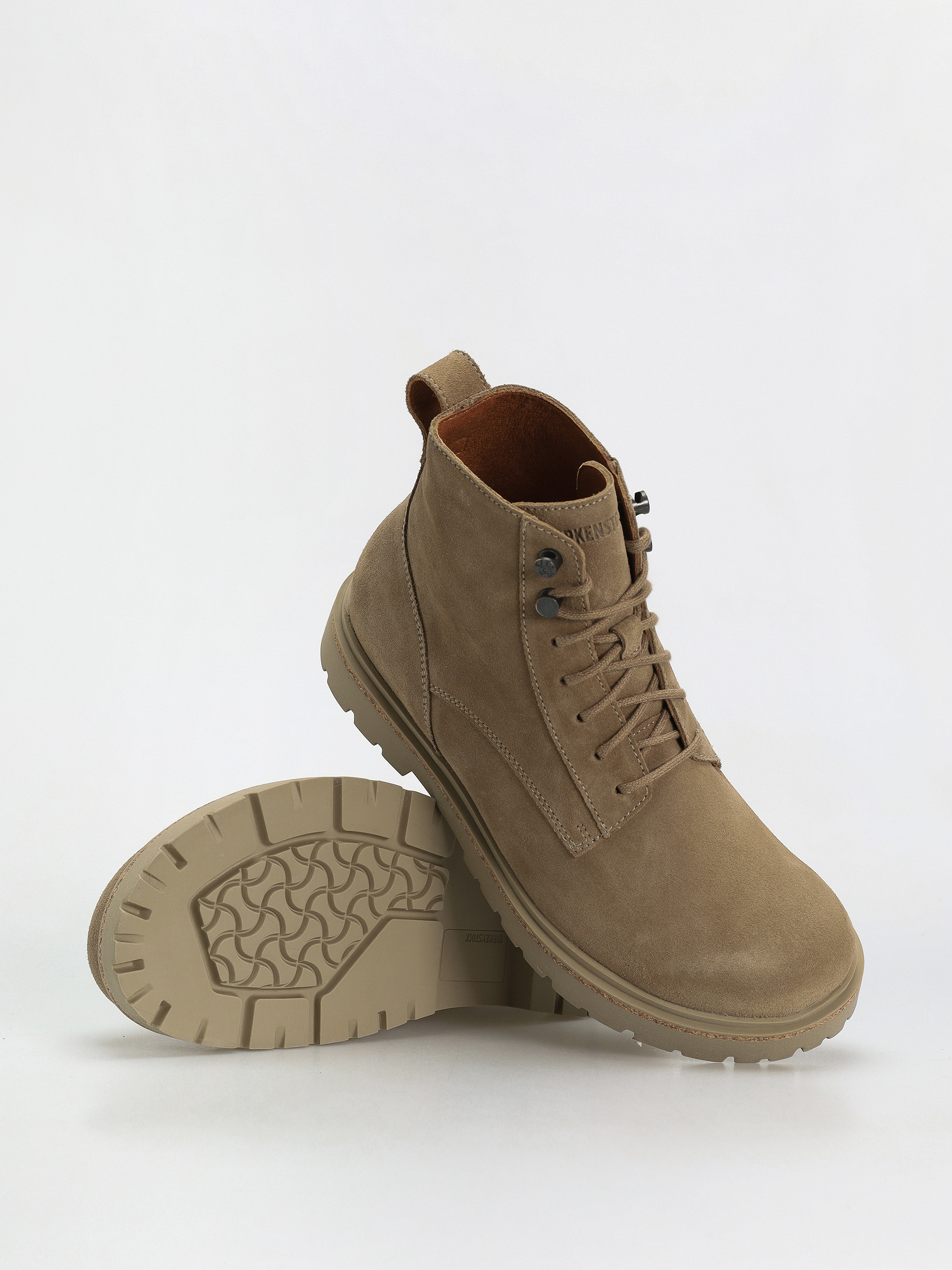 Buty Birkenstock Highwood Lace Mid Suede Leather Regular (taupe)