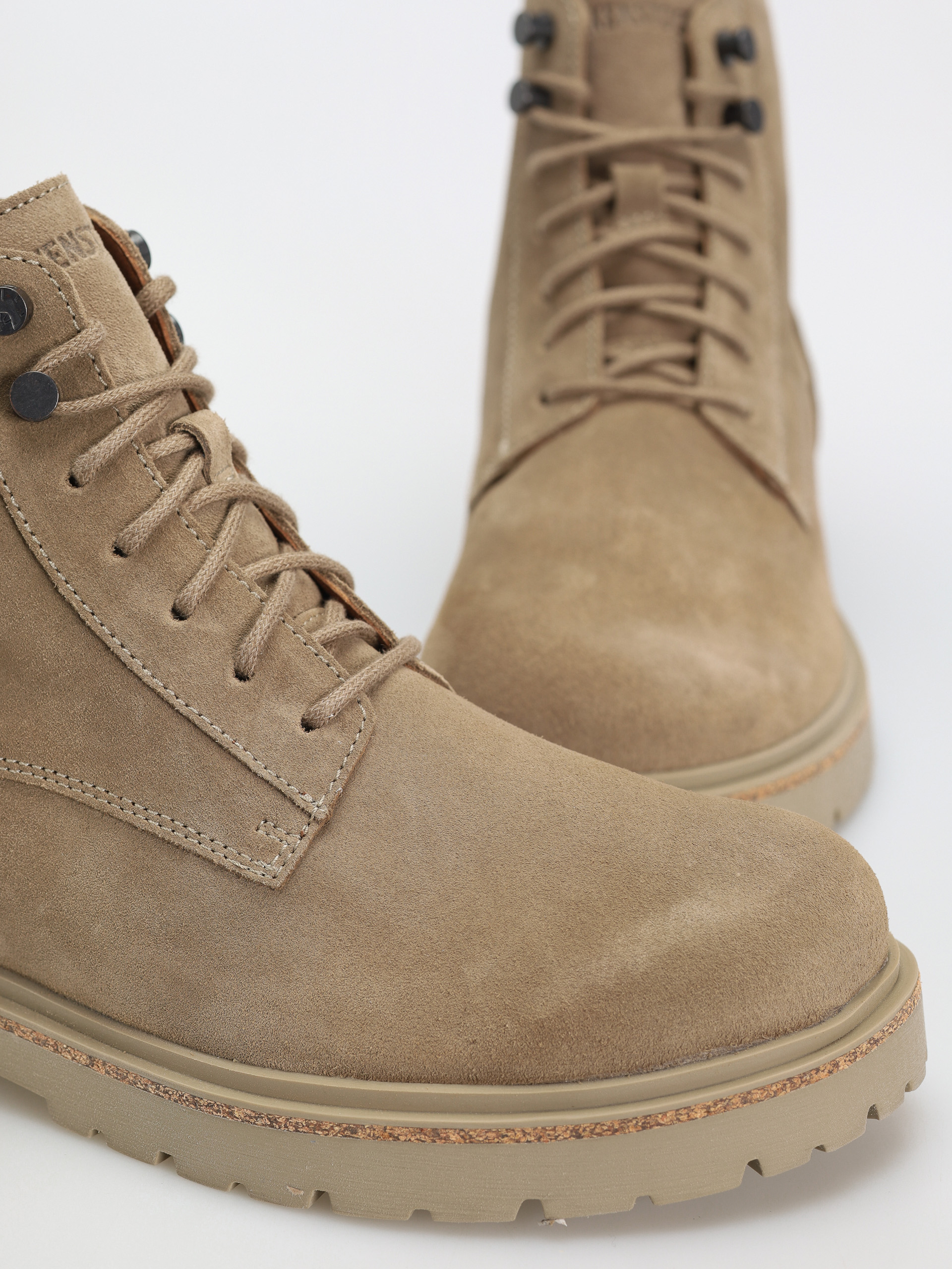 Buty Birkenstock Highwood Lace Mid Suede Leather Regular (taupe)